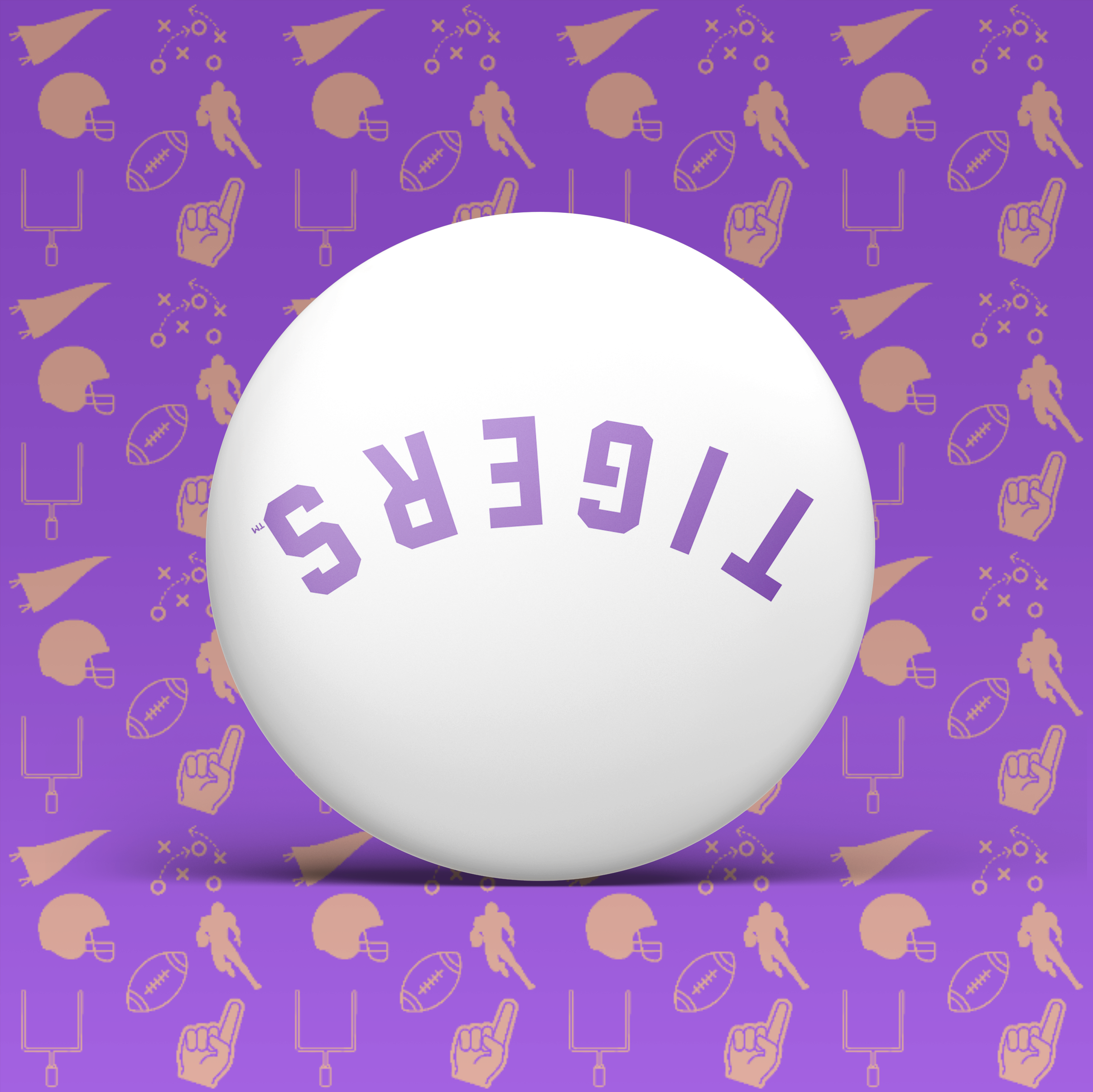 Tigers Upside Down Button