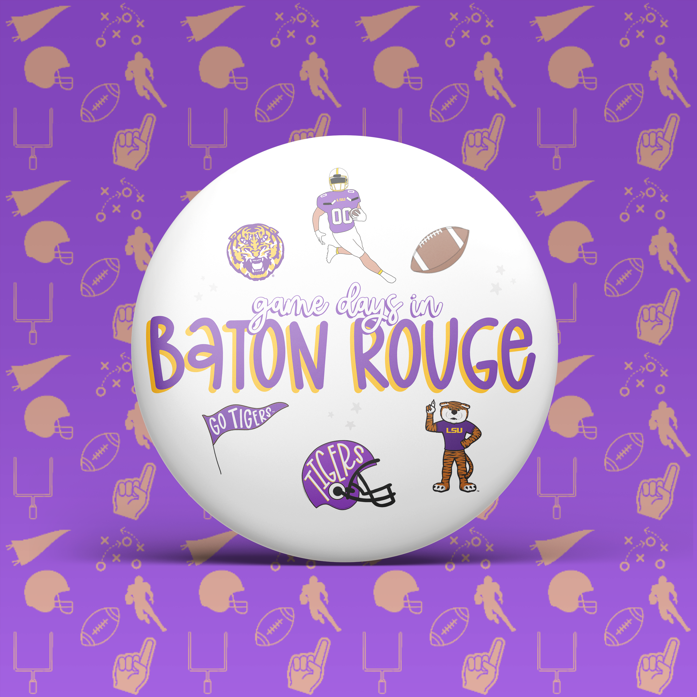 Game Days In Baton Rouge Button