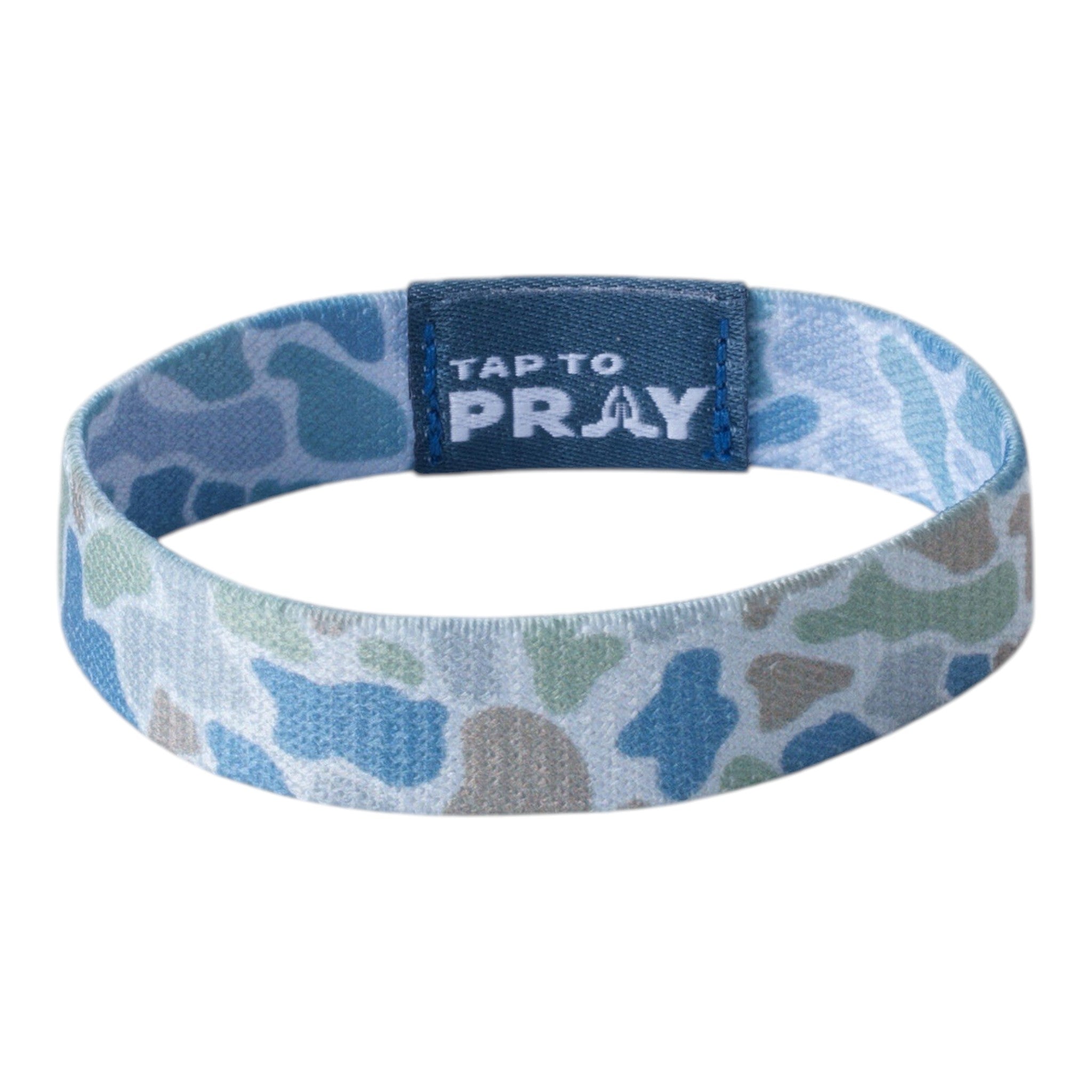 Tap To Pray® Wristband – River Rock Camo - Moss & Slate