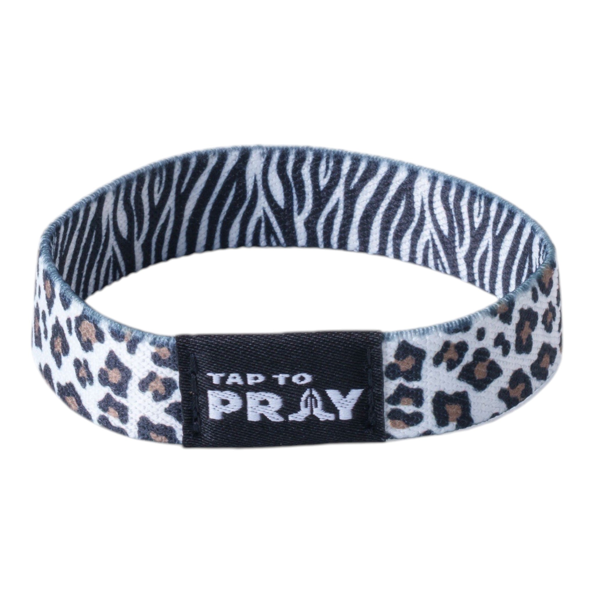 Tap To Pray® Wristband – Safari Zebra
