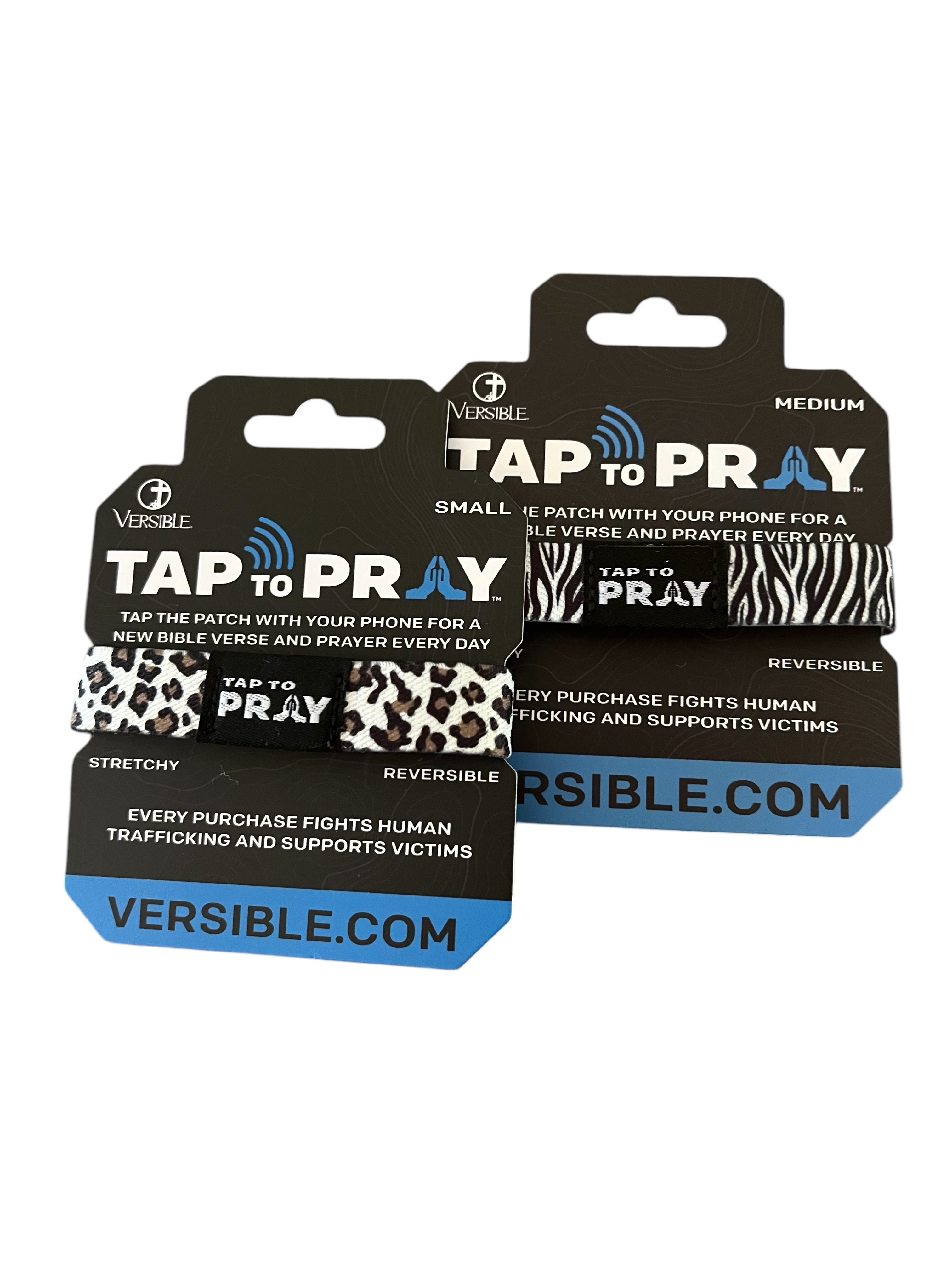 Tap To Pray® Wristband – Safari Zebra