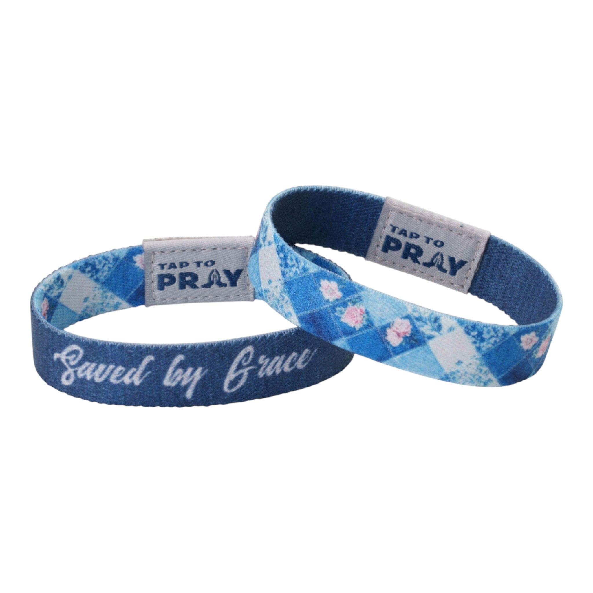 Tap To Pray® Wristband – Patchwork - Saved by Grace