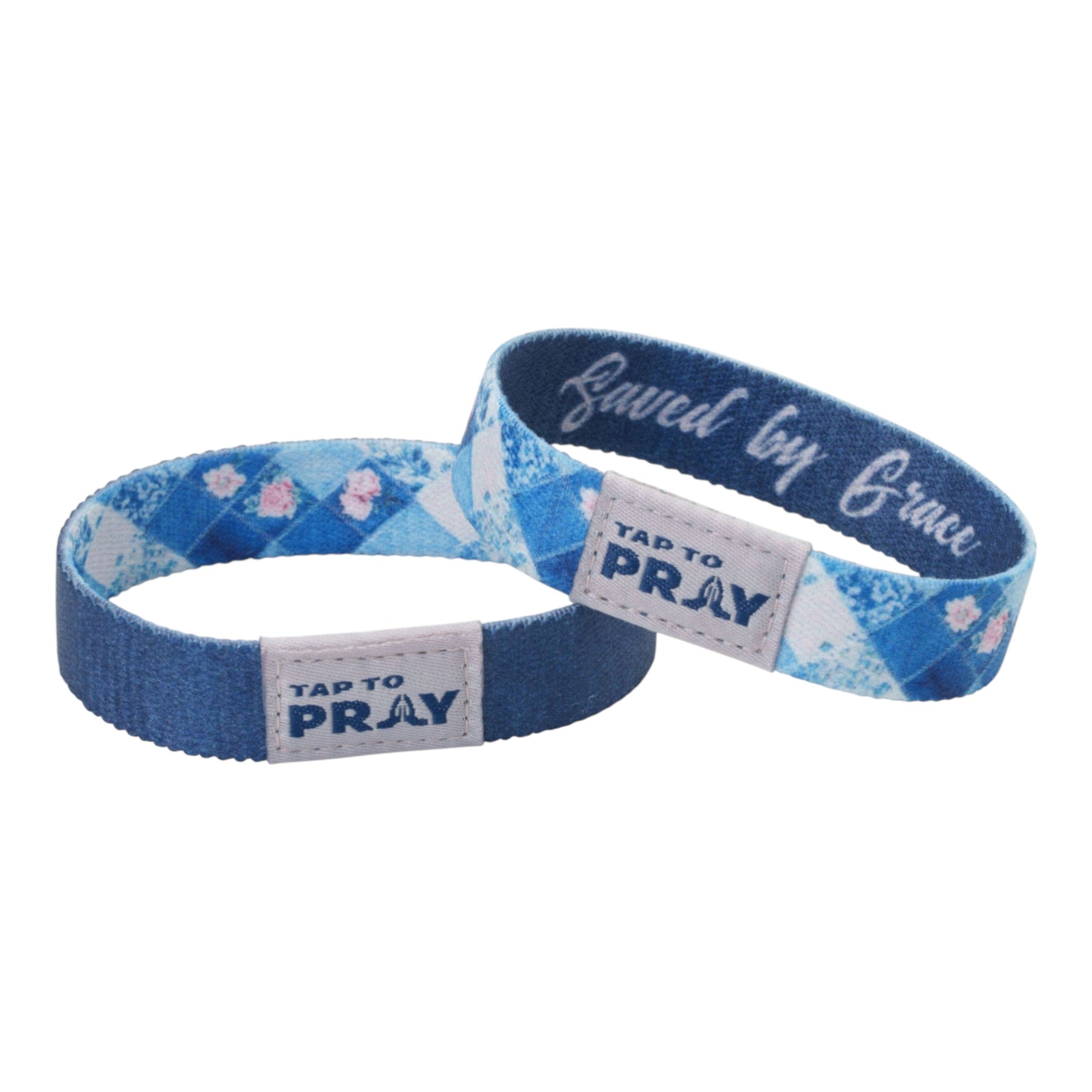 Tap To Pray® Wristband – Patchwork - Saved by Grace