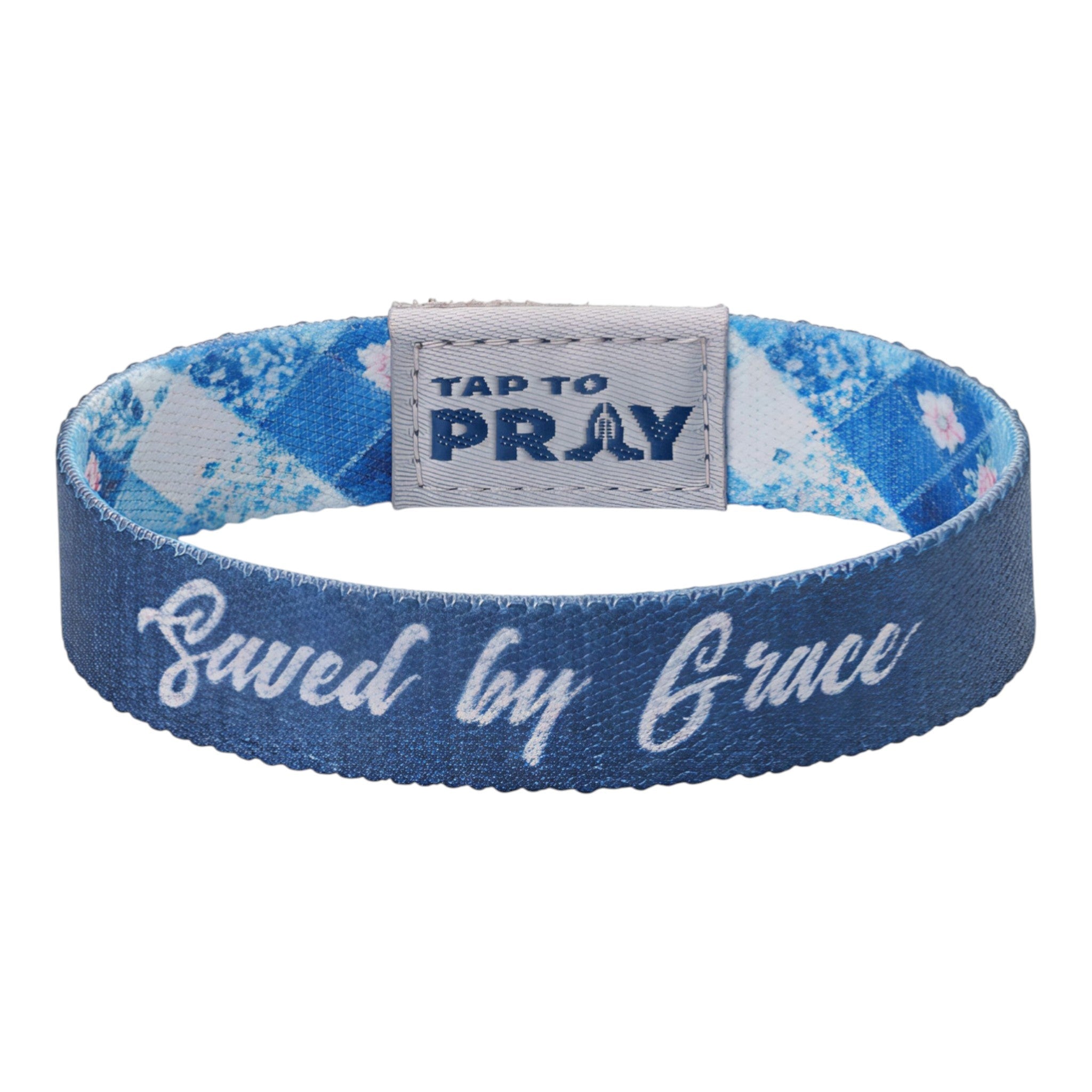 Tap To Pray® Wristband – Patchwork - Saved by Grace