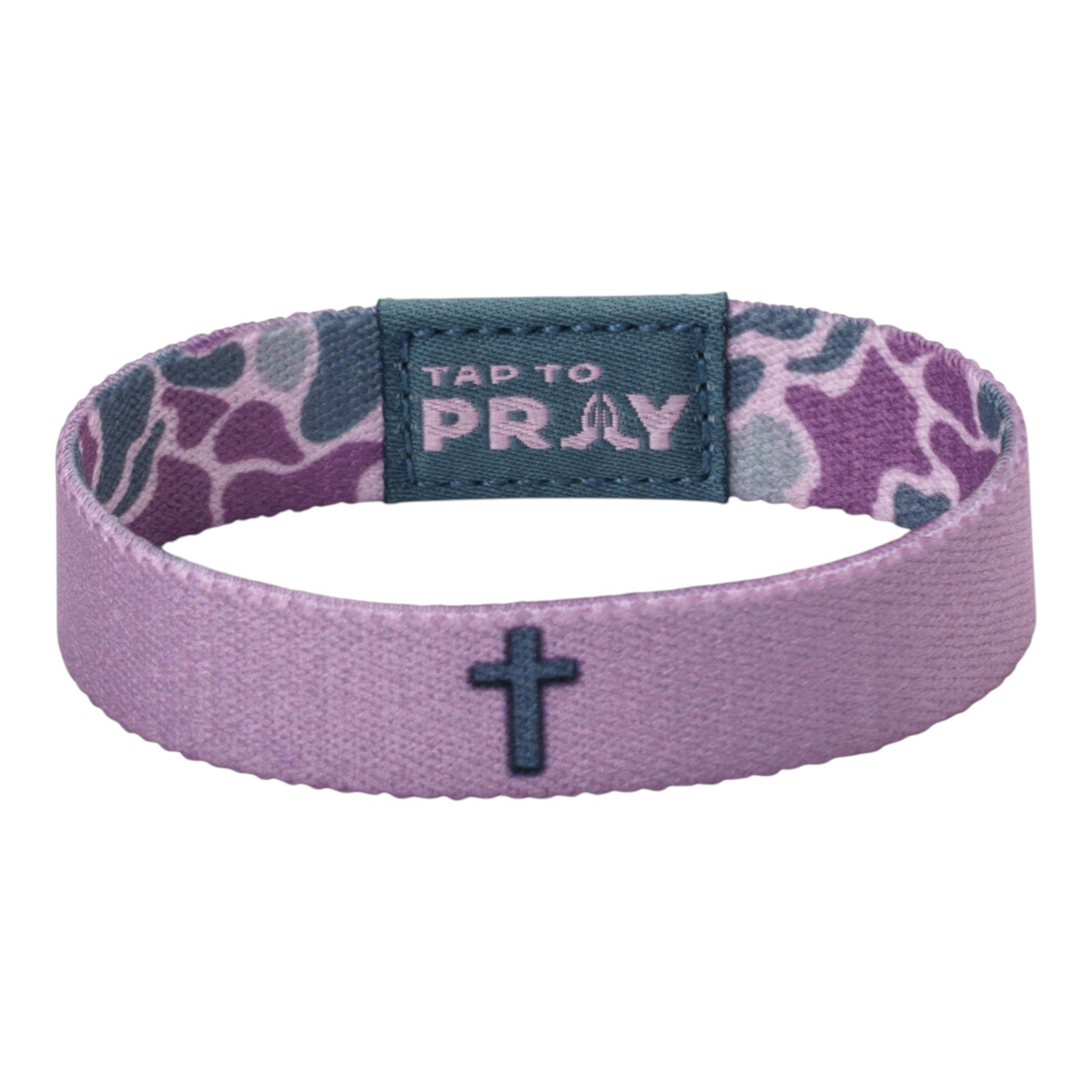 Tap To Pray® Wristband – River Rock Camo - Lilac