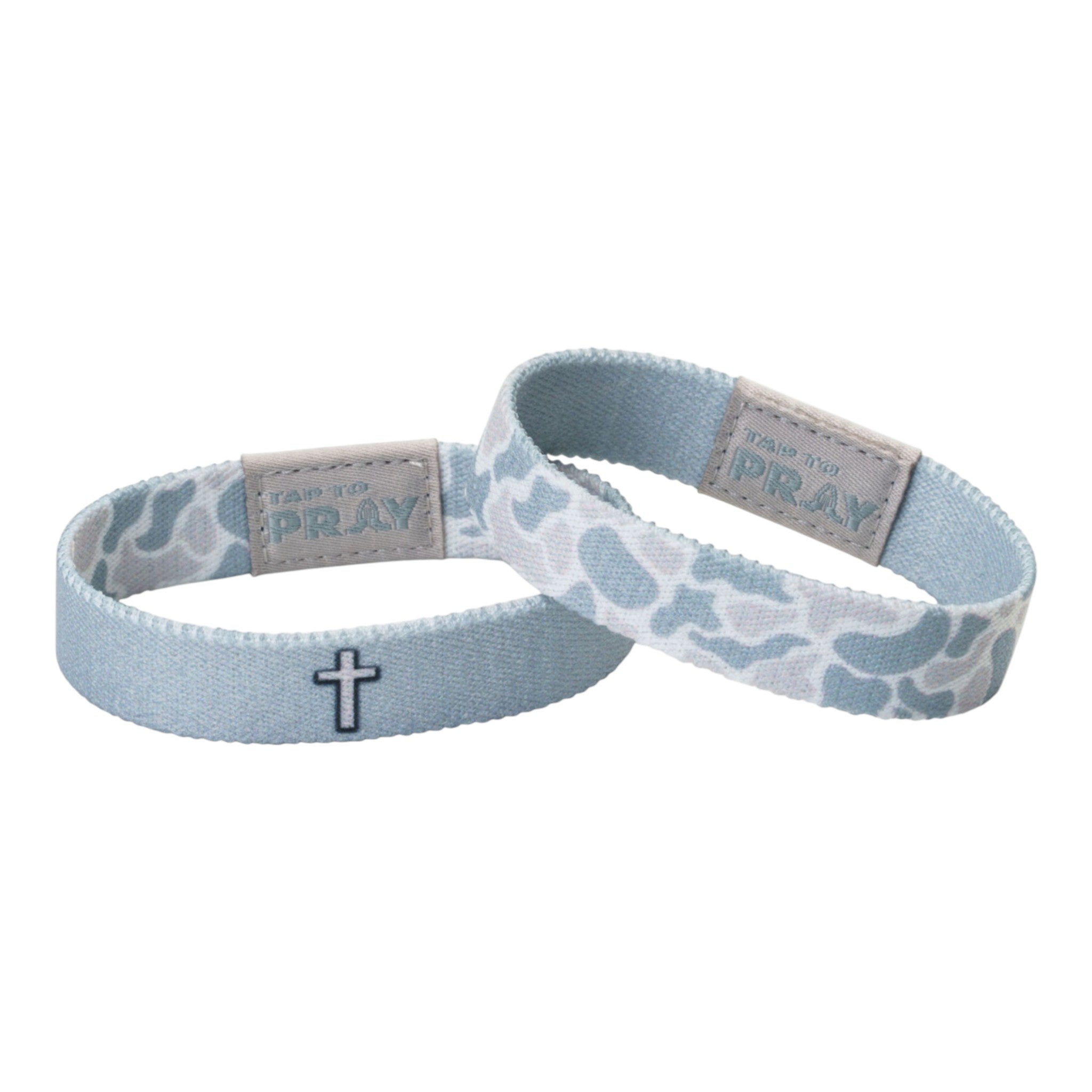 Tap To Pray® Wristband – River Rock Camo - Aspen