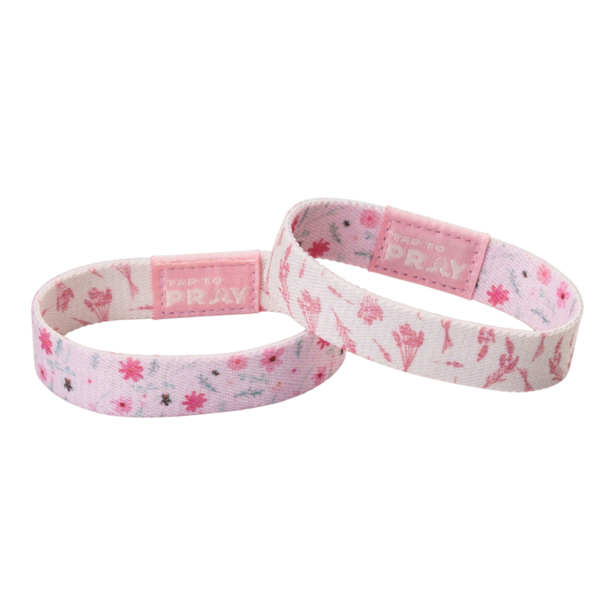 Tap To Pray® Wristband – Meadows - Pink