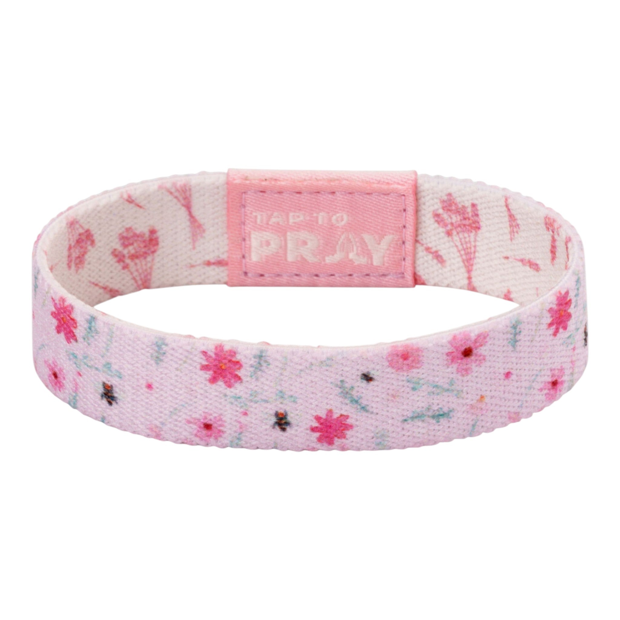 Tap To Pray® Wristband – Meadows - Pink