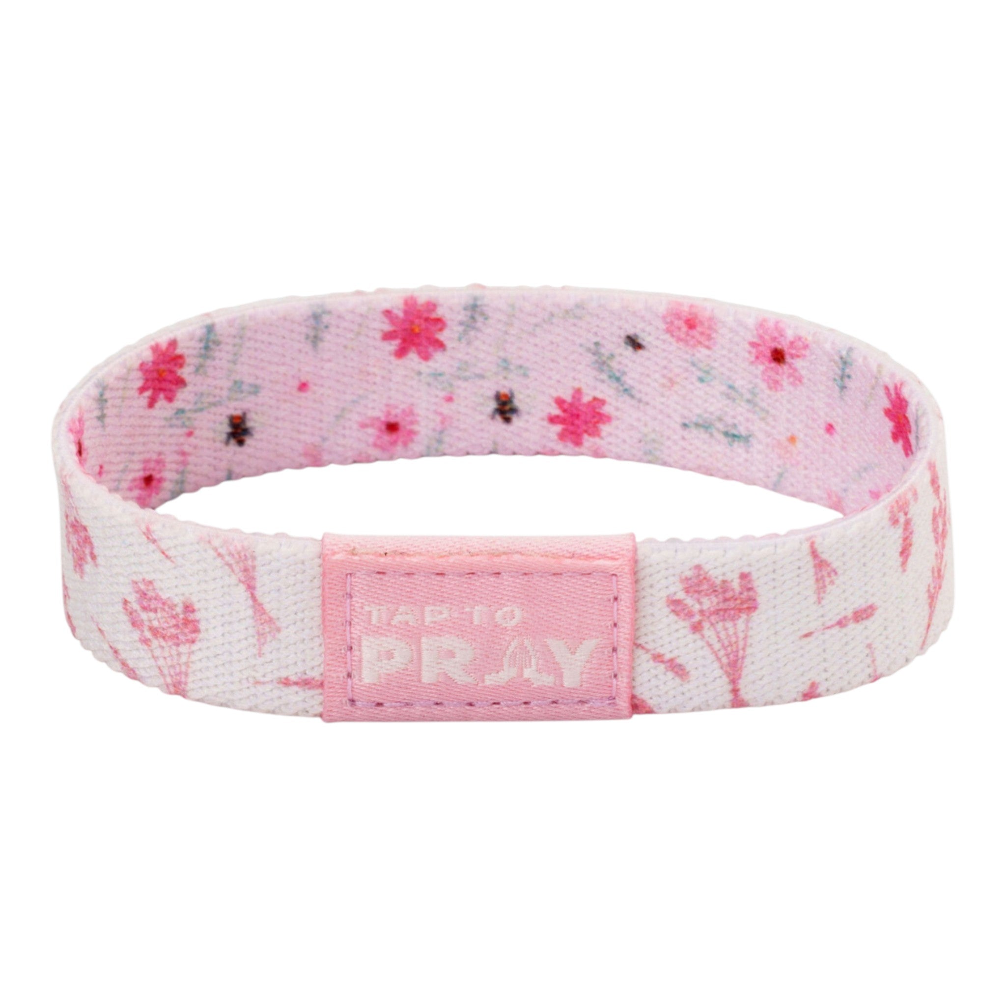Tap To Pray® Wristband – Meadows - Pink