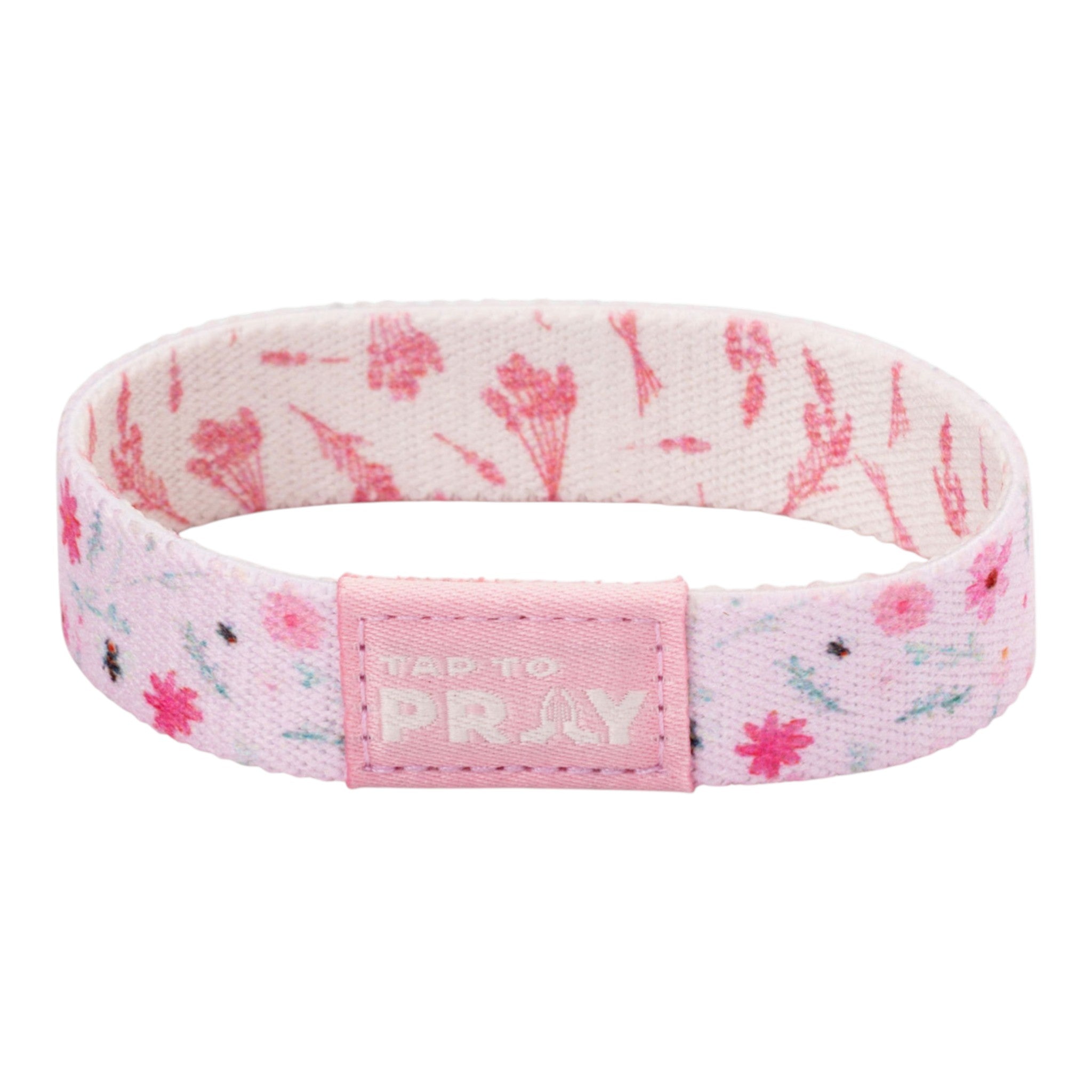 Tap To Pray® Wristband – Meadows - Pink