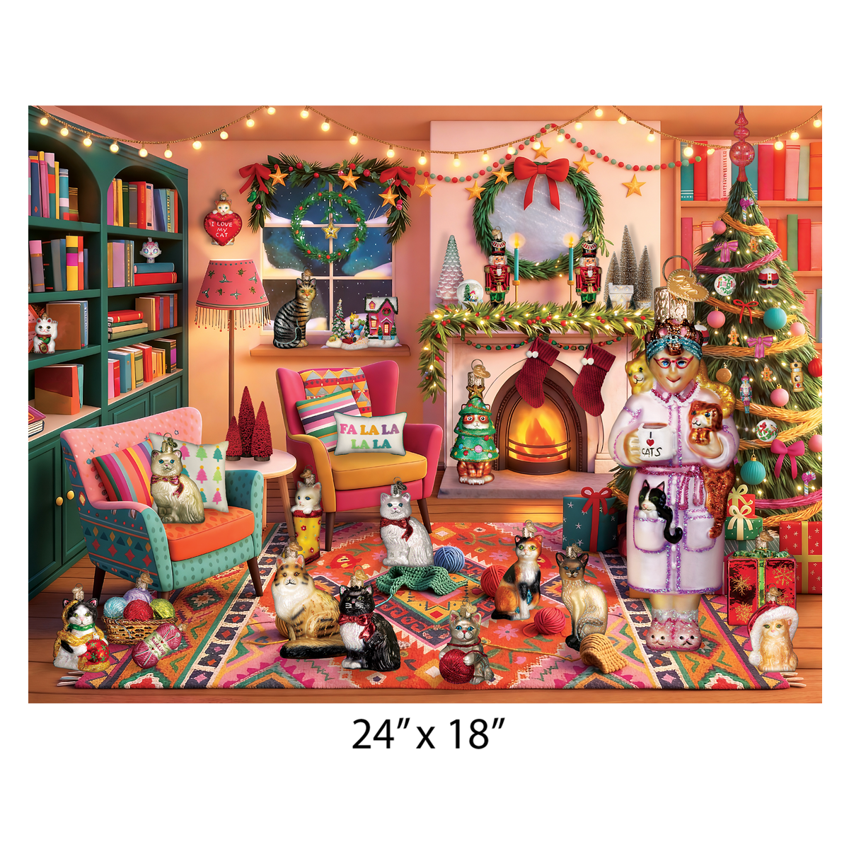 Purrfectly Cozy Christmas Puzzle