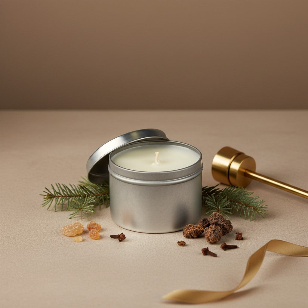 Bourbon Royalty 8 oz Travel Tin Candle