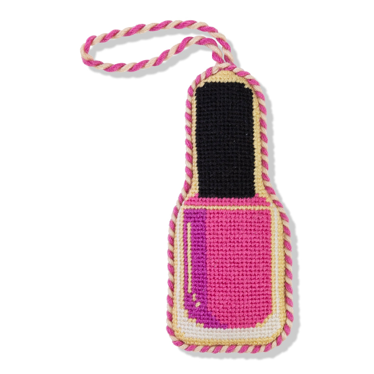 Needlepoint Icon Ornament - Nail Polish Bottle