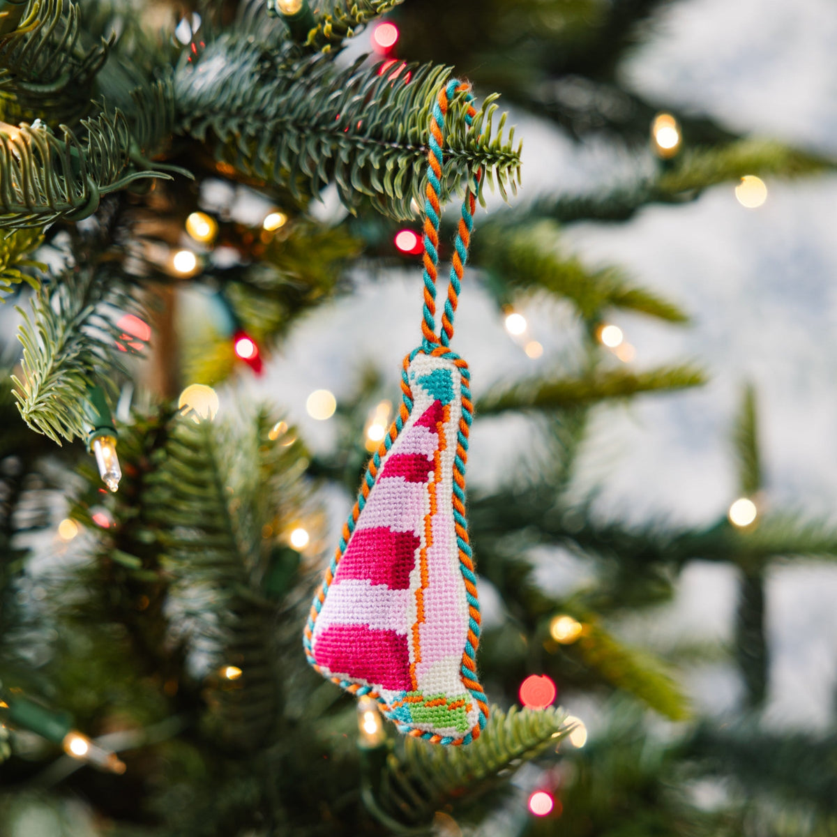 Needlepoint Icon Ornament - Sailboat