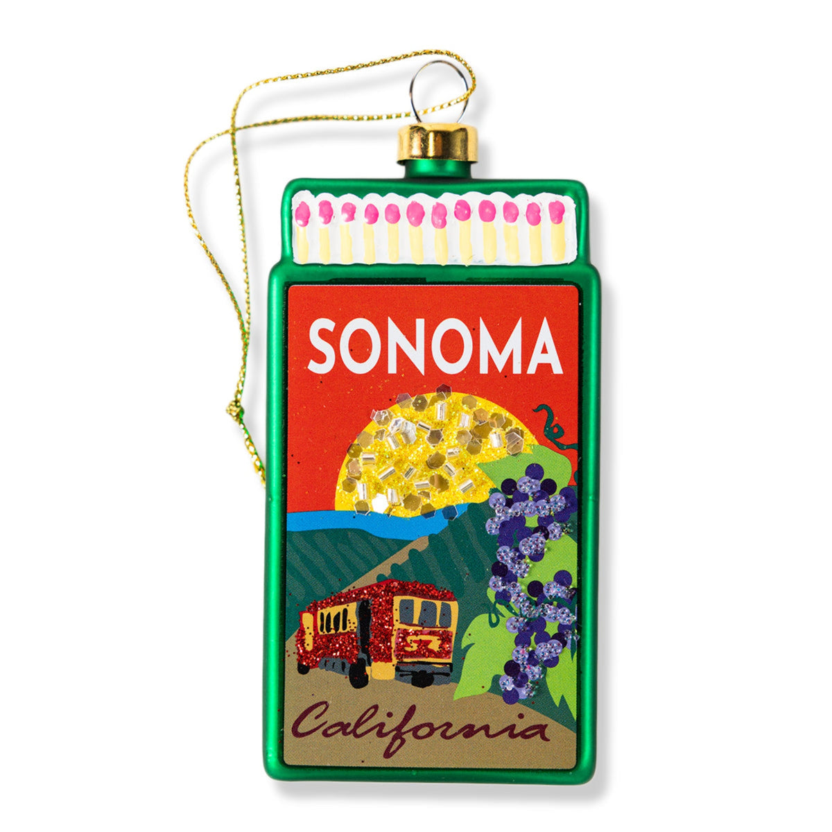 Sonoma Matchbook Ornament