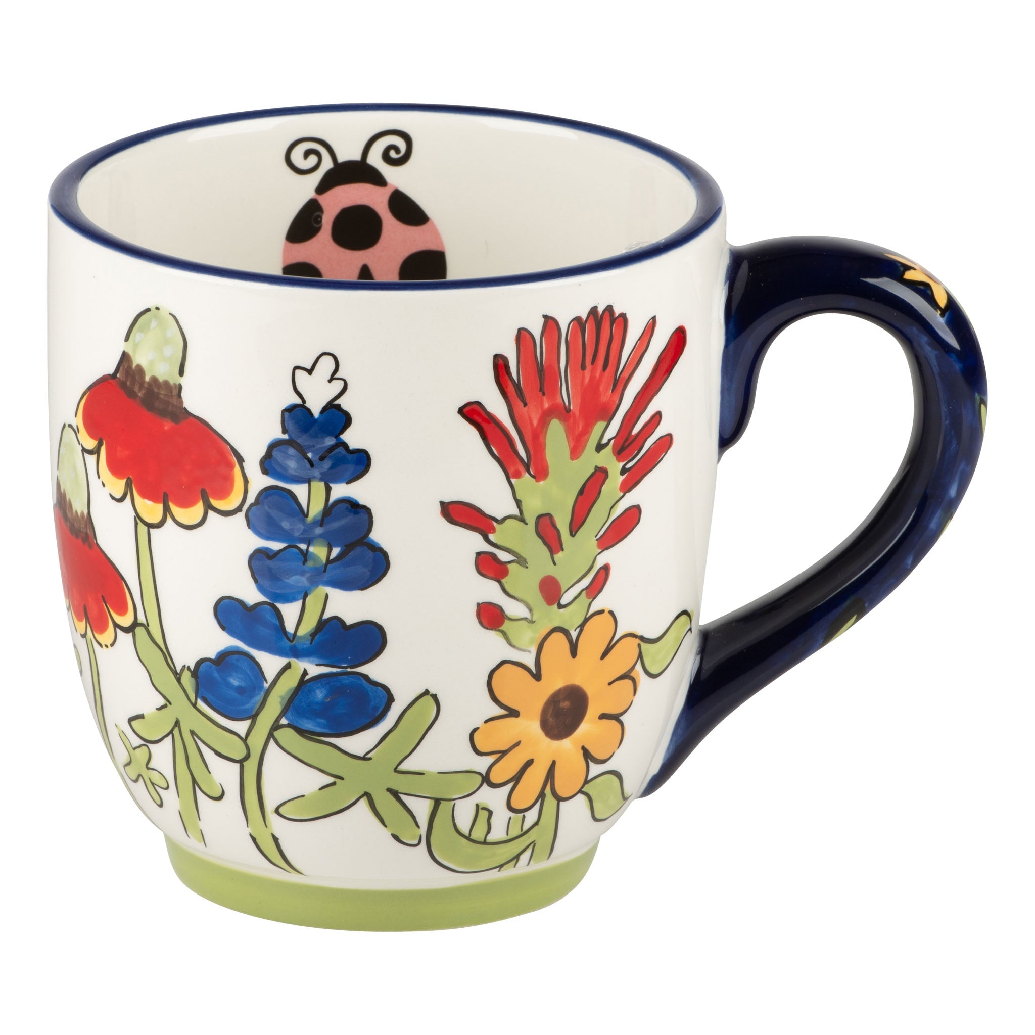 Glory Haus God Bless Texas Wildflower Mug