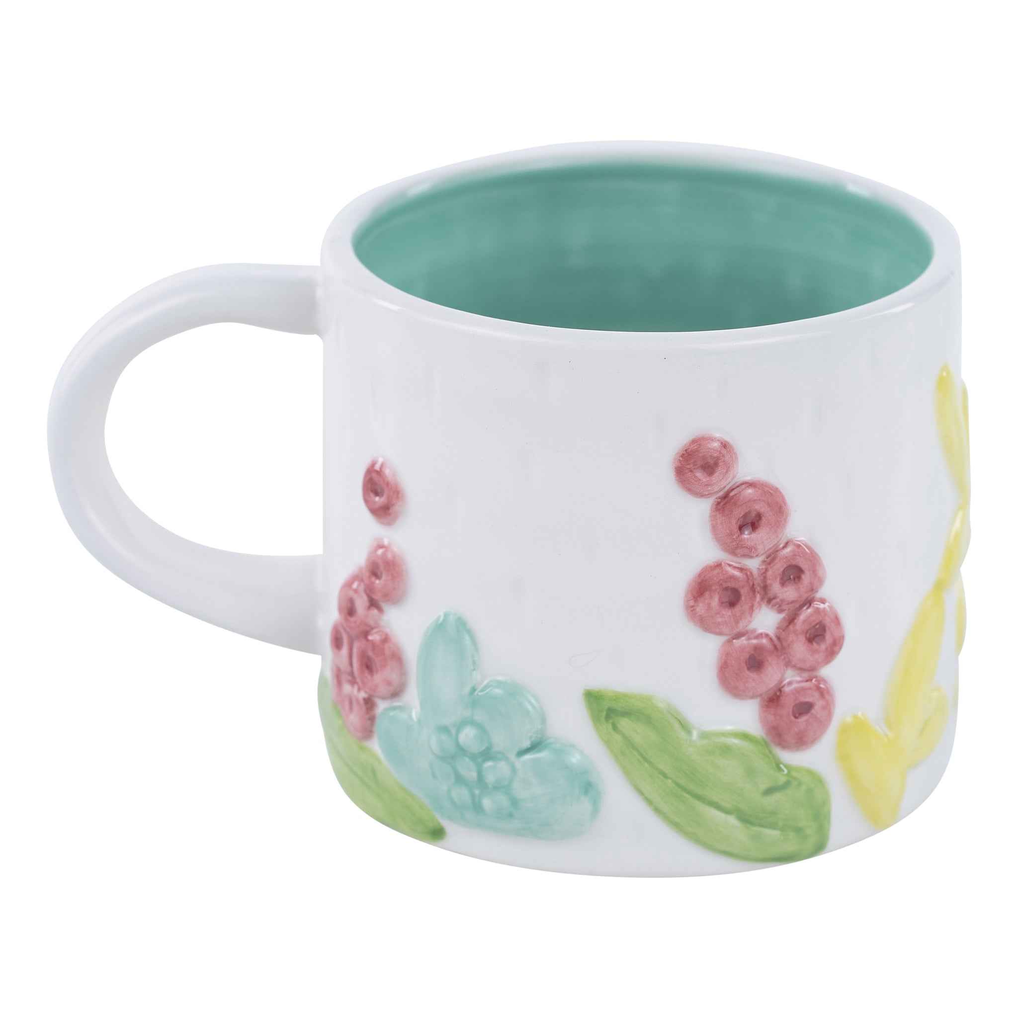 Glory Haus Flower Garden White Mug