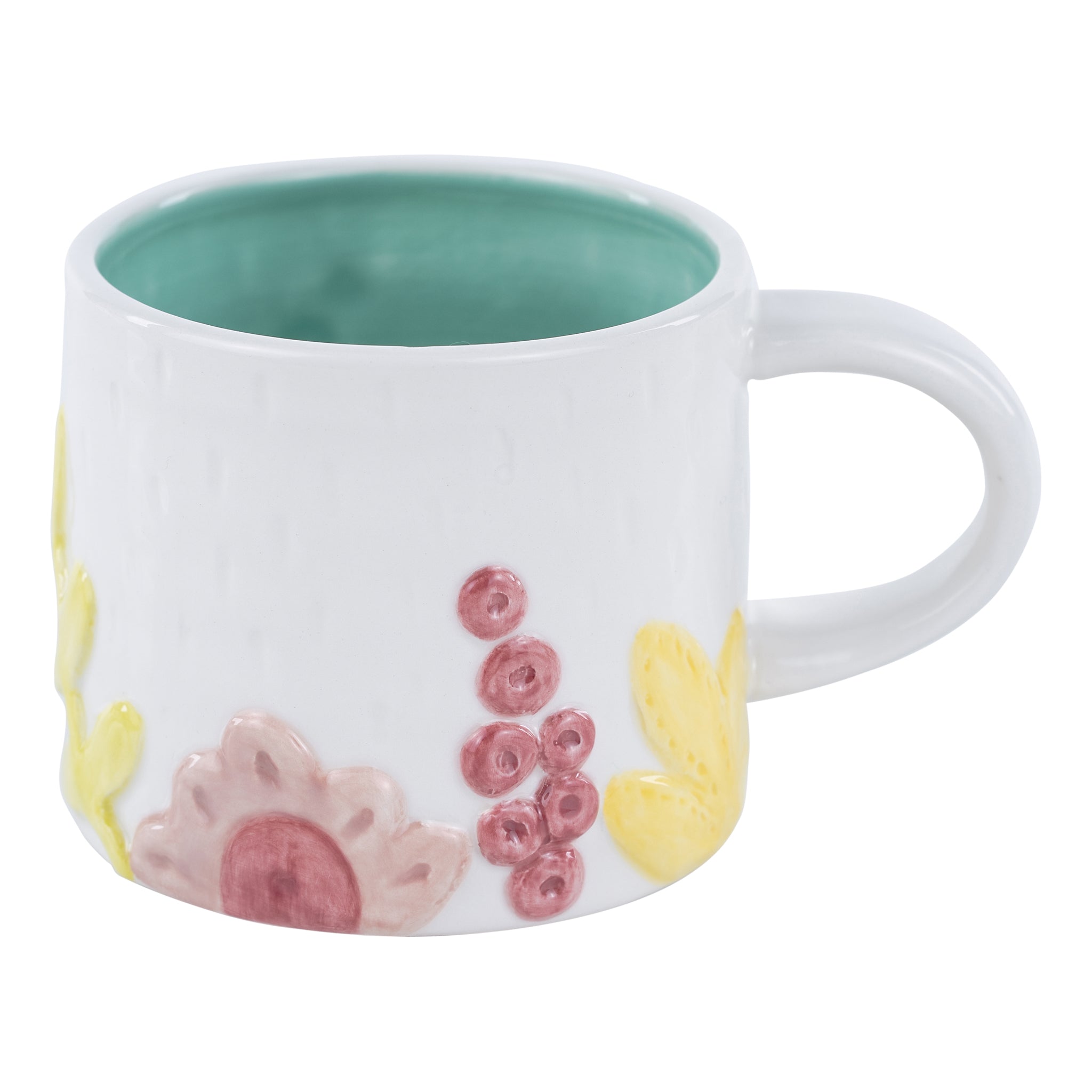 Glory Haus Flower Garden White Mug