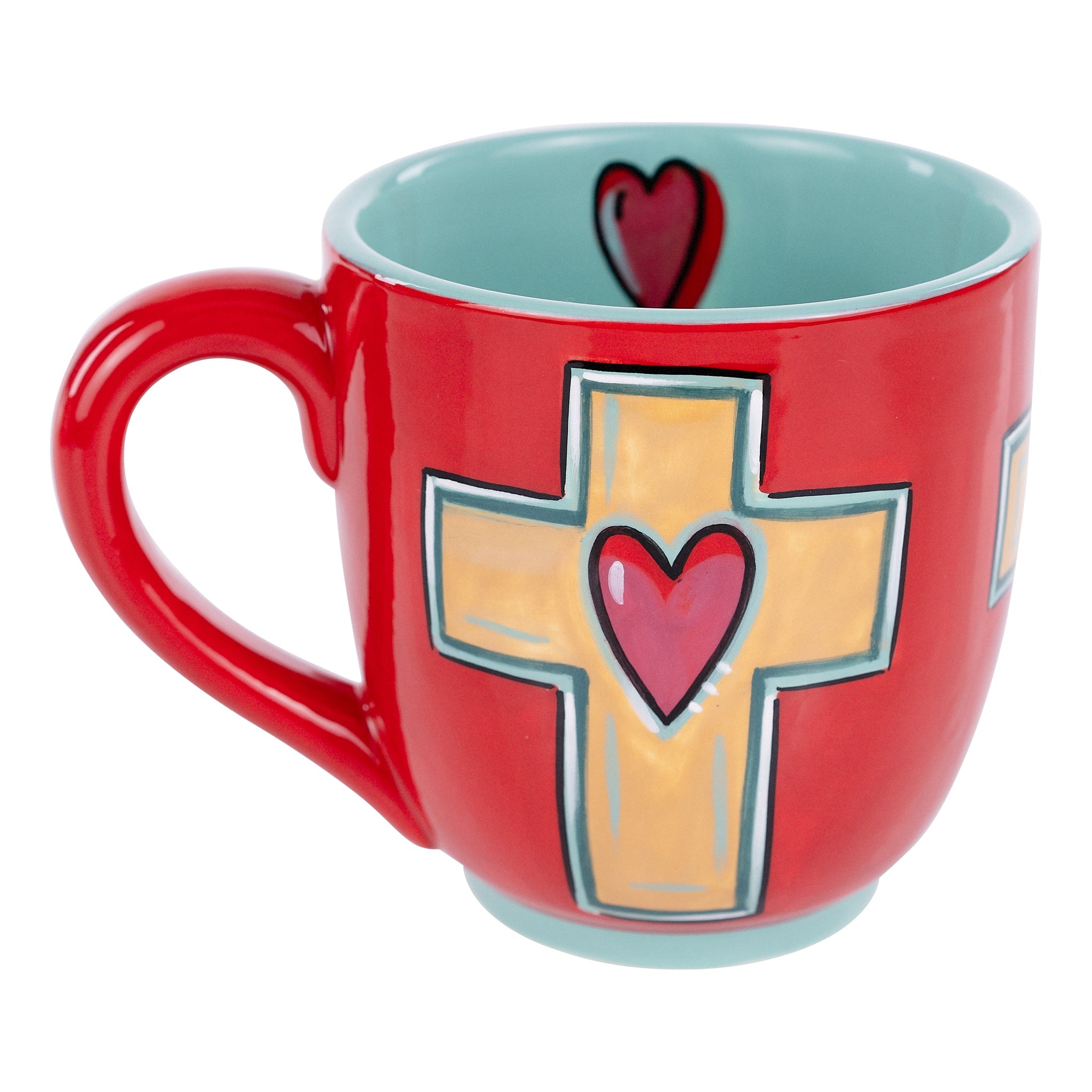 Glory Haus Heart Cross Mug