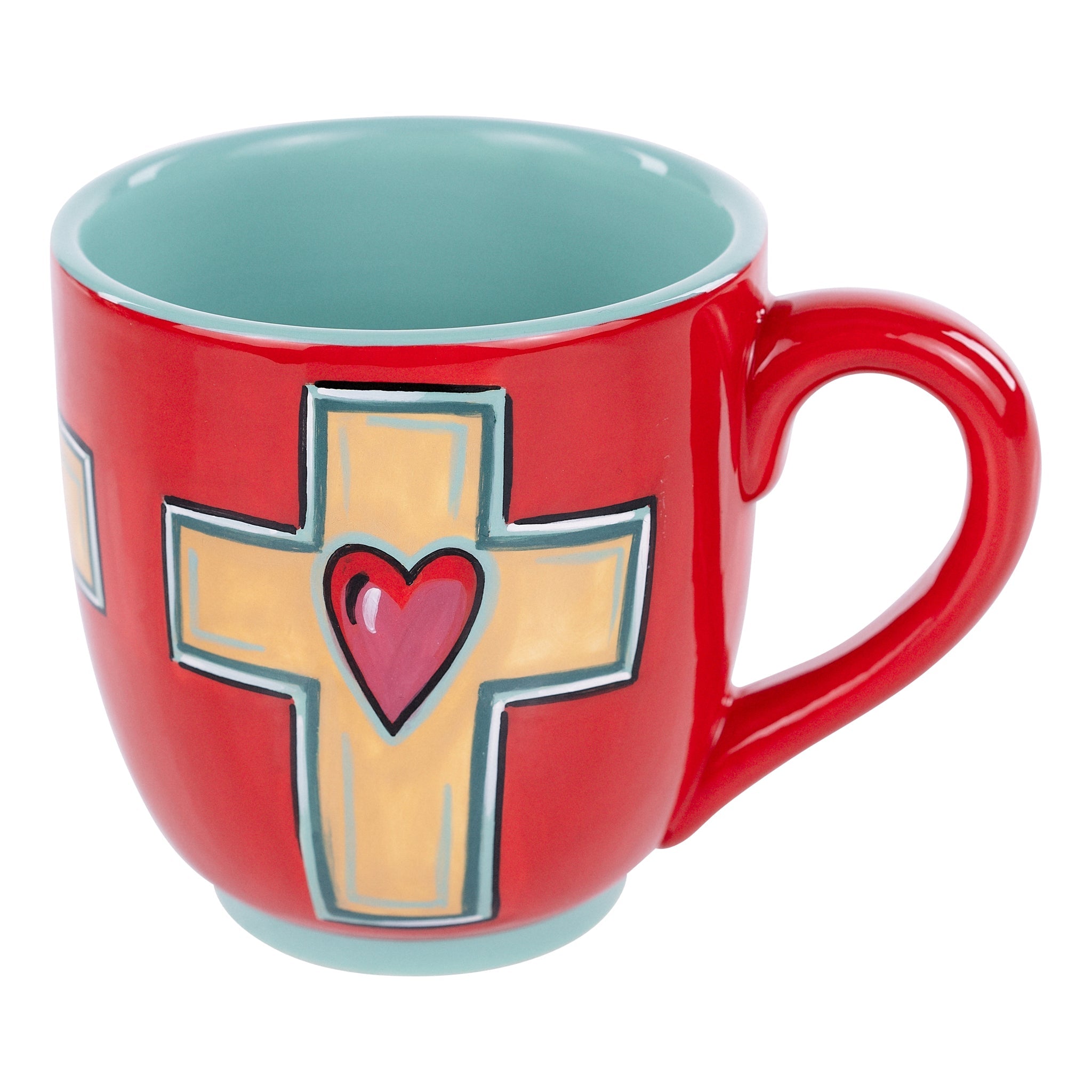 Glory Haus Heart Cross Mug