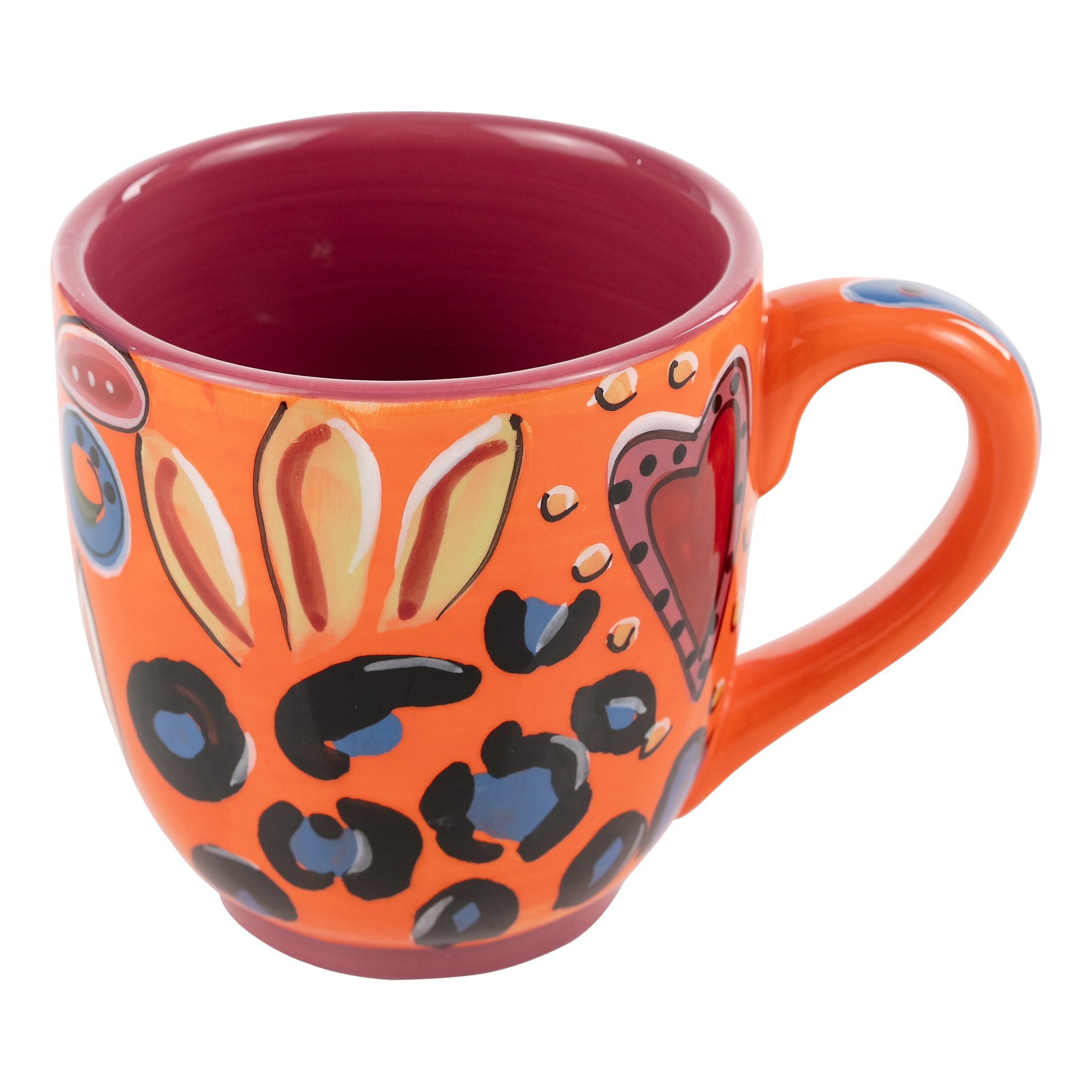 Glory Haus Orange & Pink Art Mug