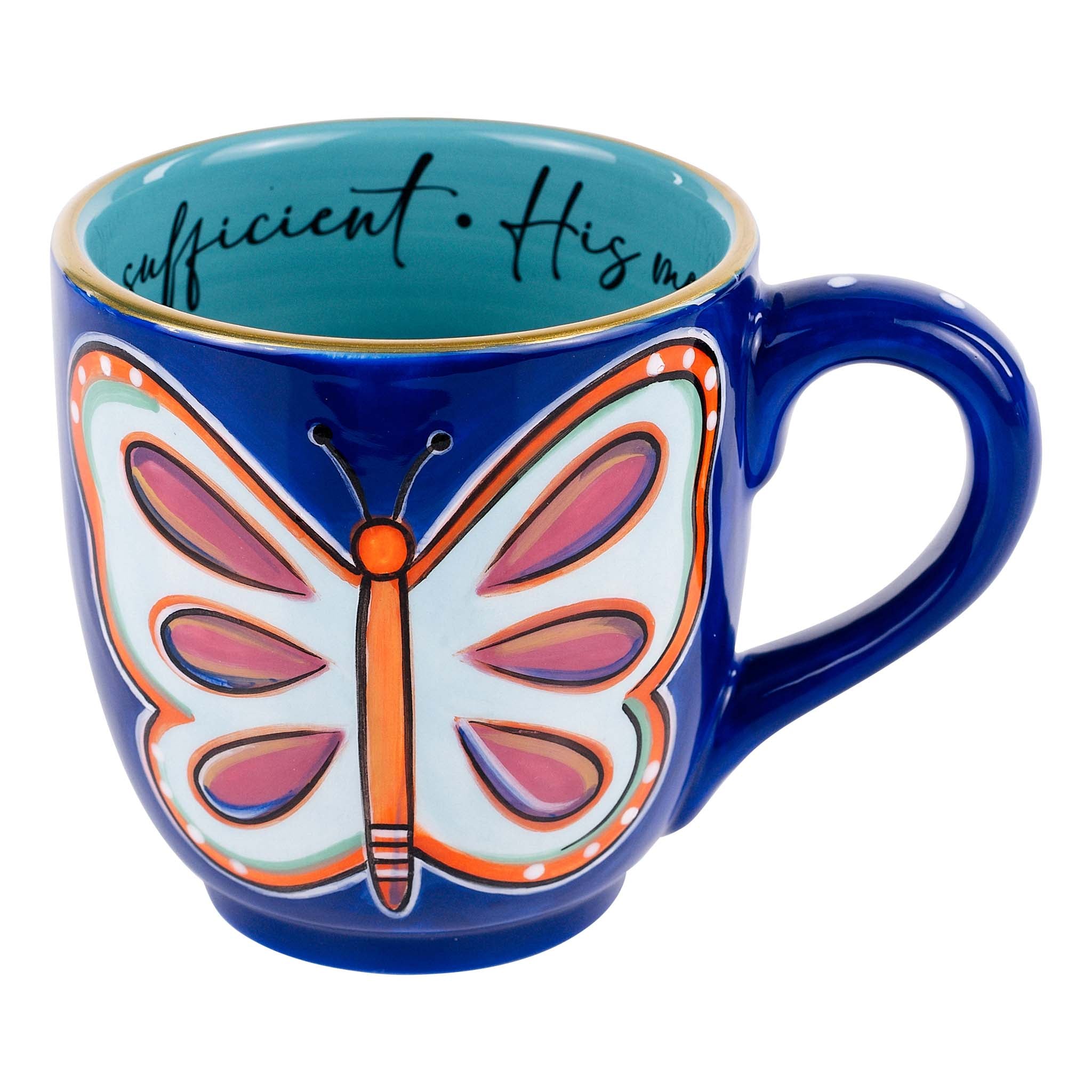 Glory Haus Blue Butterflies Mug