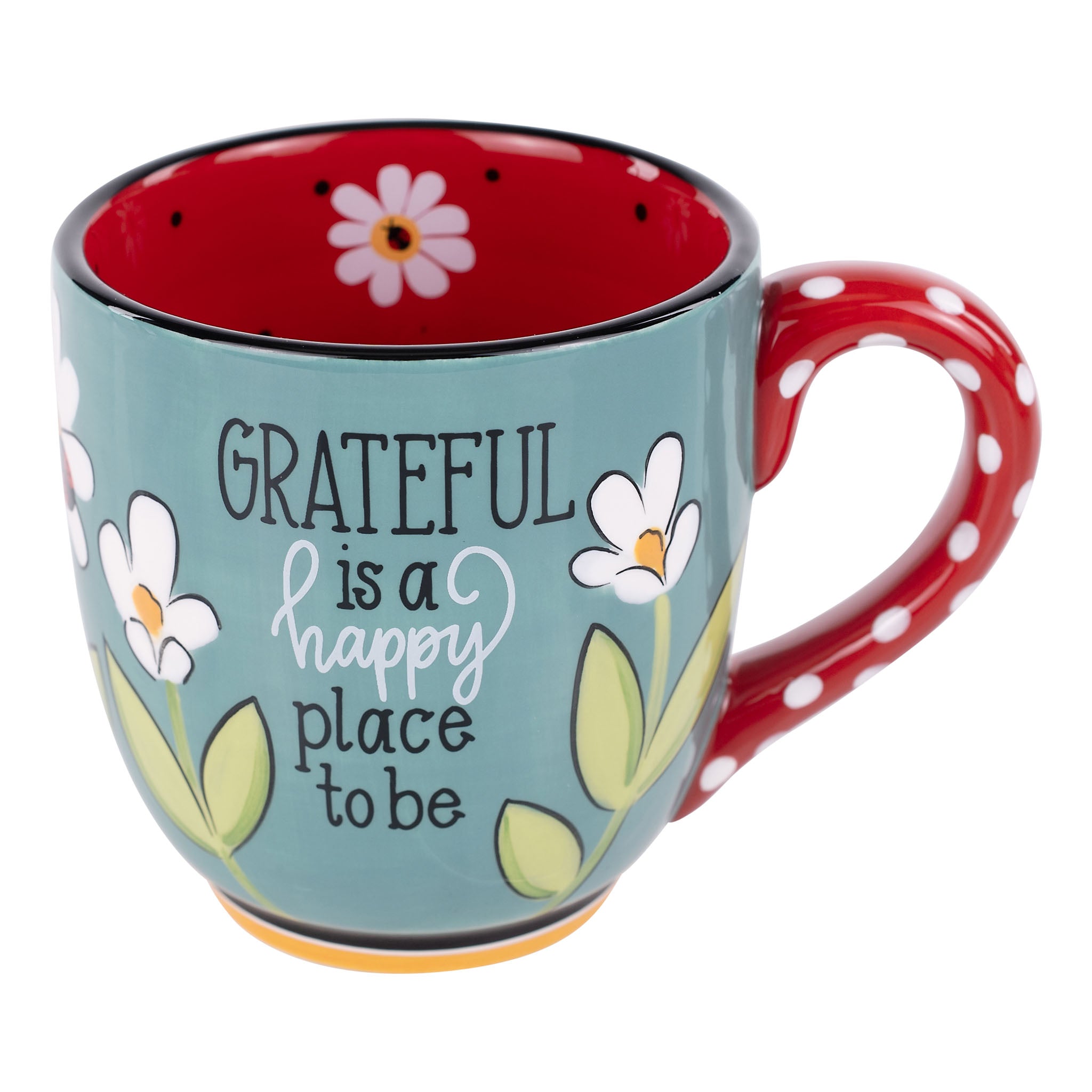 Glory Haus Grateful Is A Happy Place To Be Mug