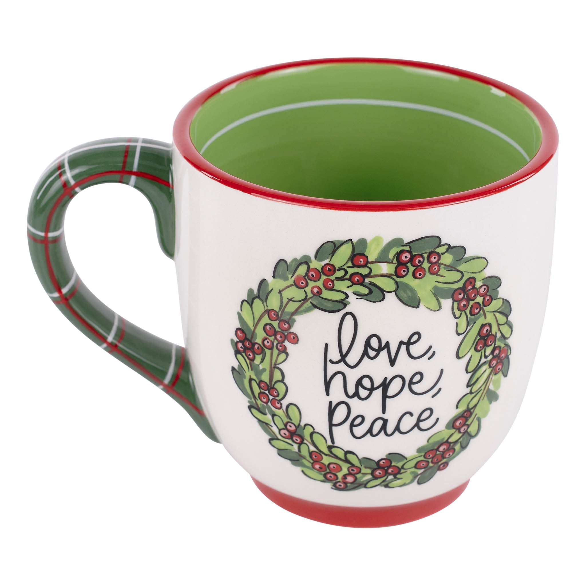 Glory Haus Love, Hope, Peace Red Bird Mug