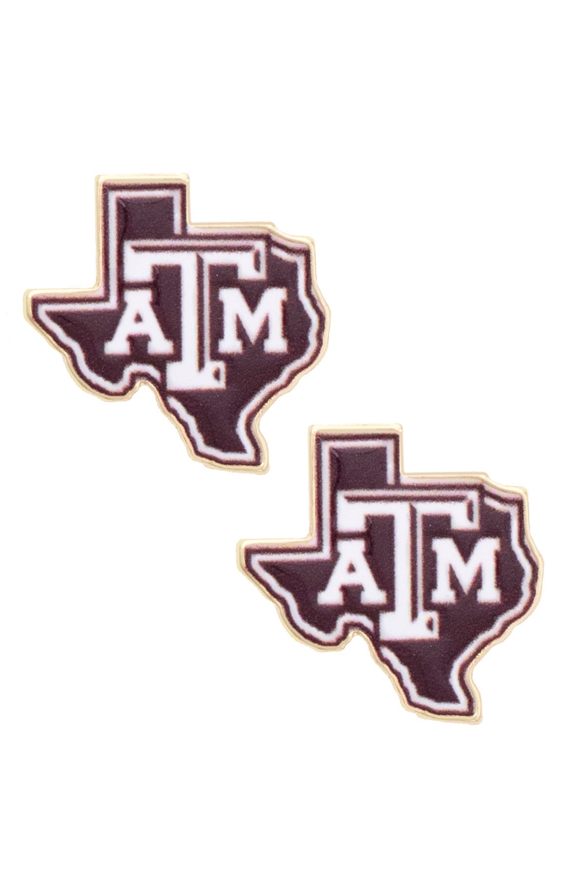 Texas A&M Aggies Enamel Icon Stud Earrings