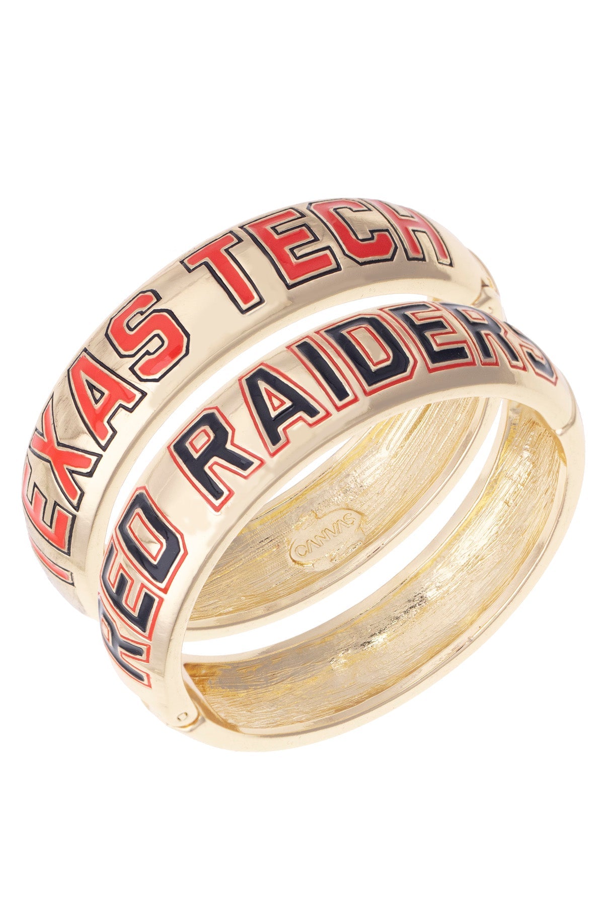 Texas Tech Red Raiders Polished Metal Hinge Bangle