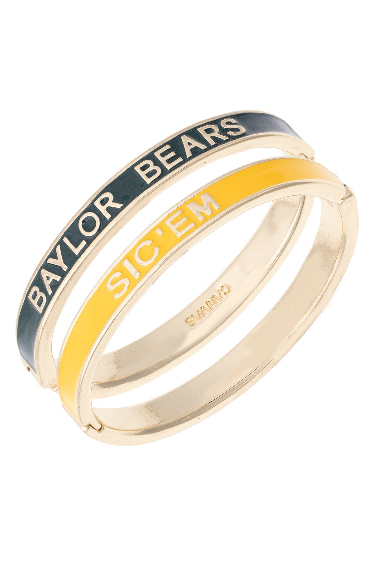Baylor Bears Skinny Enamel Hinge Bangle