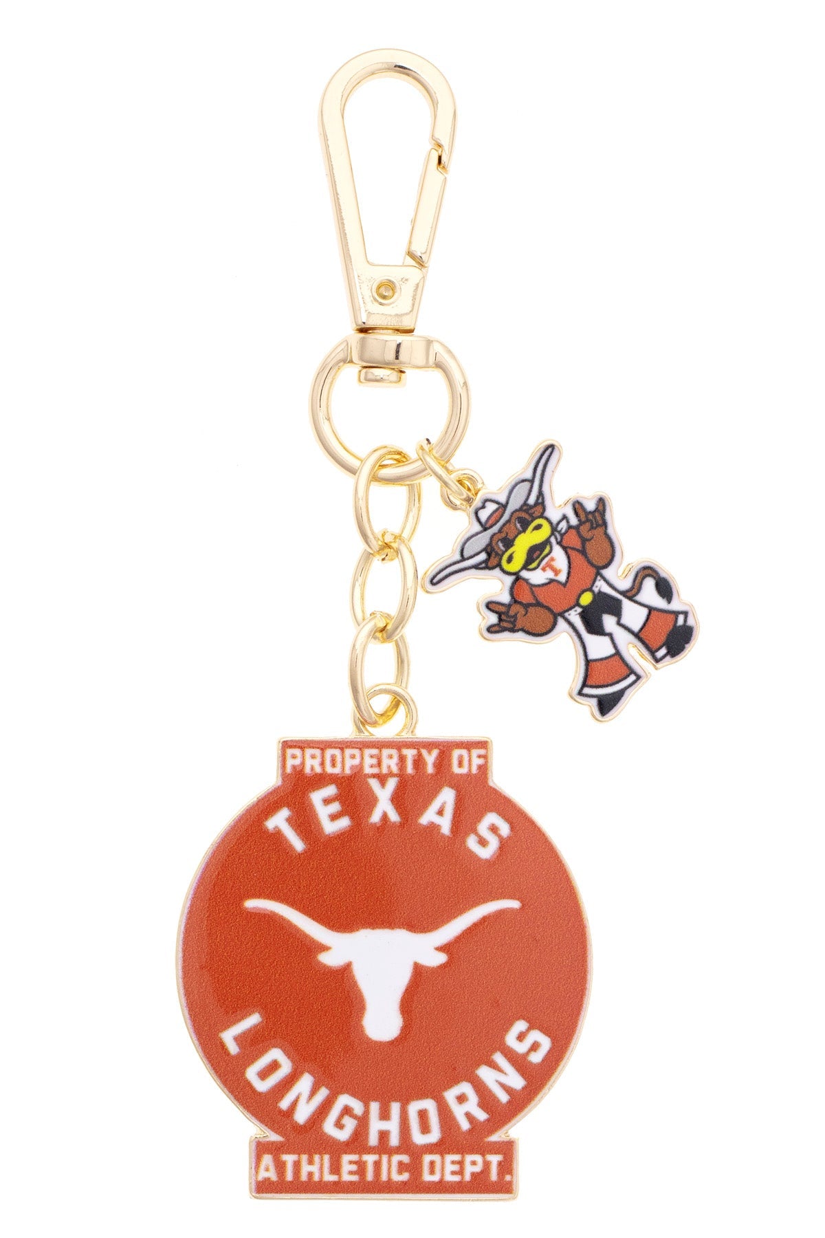 Texas Longhorns Vintage Athletic Department Enamel Bag Charm