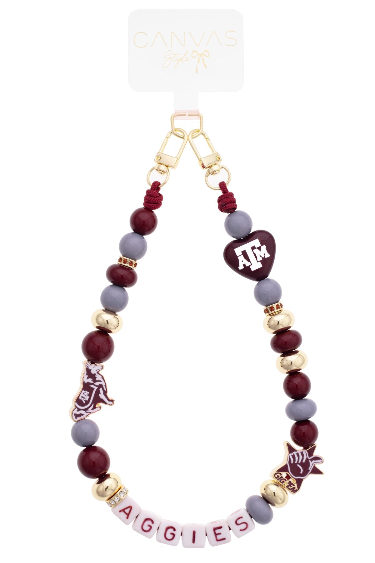 Texas A&M Aggies Beaded Wristlet