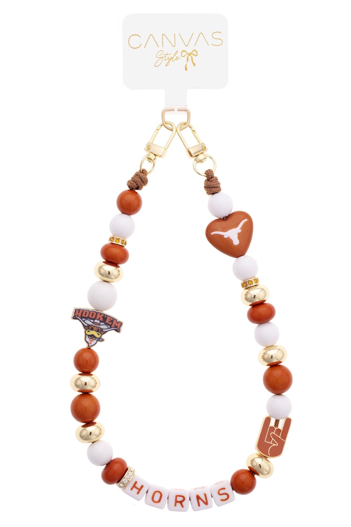 Texas Longhorns Beaded Wristlet