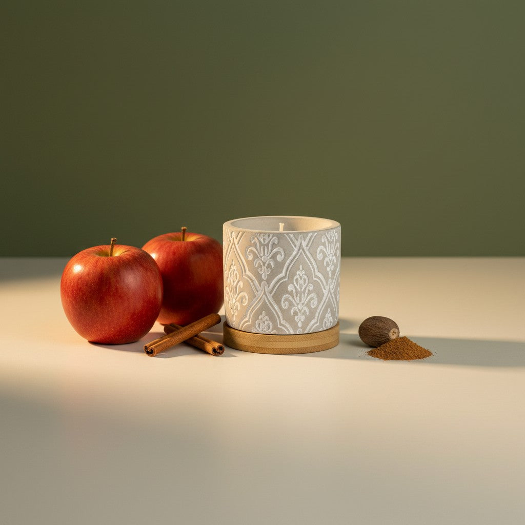 Bourbon Royalty 3 oz Damask Stone Candle