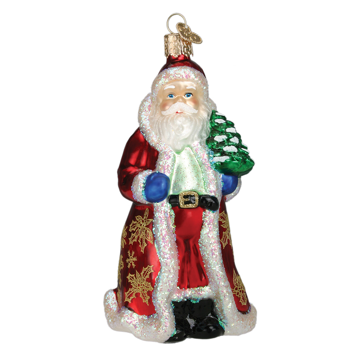 Glistening Golden Santa