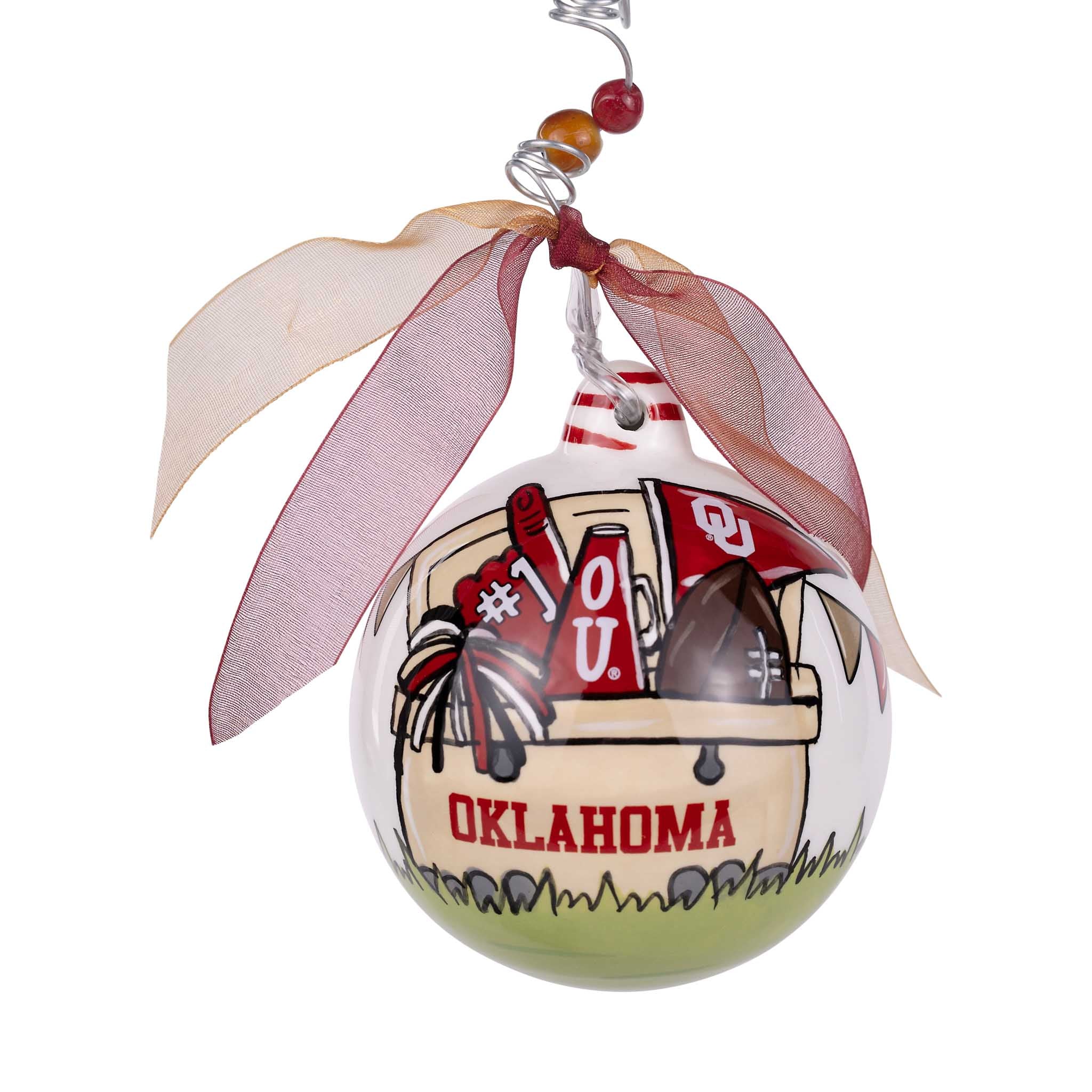 Oklahoma Cooler Ornament