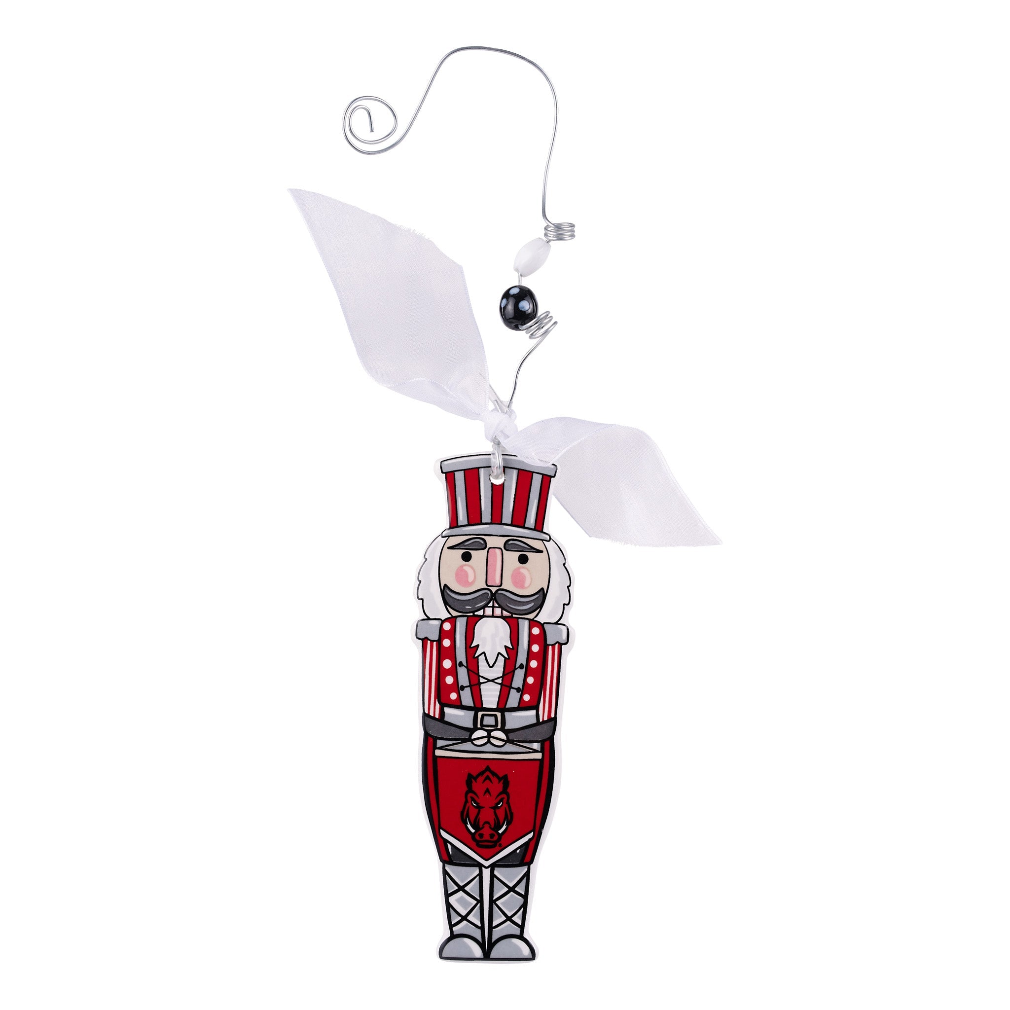 Arkansas Nutcracker Flat Ornament