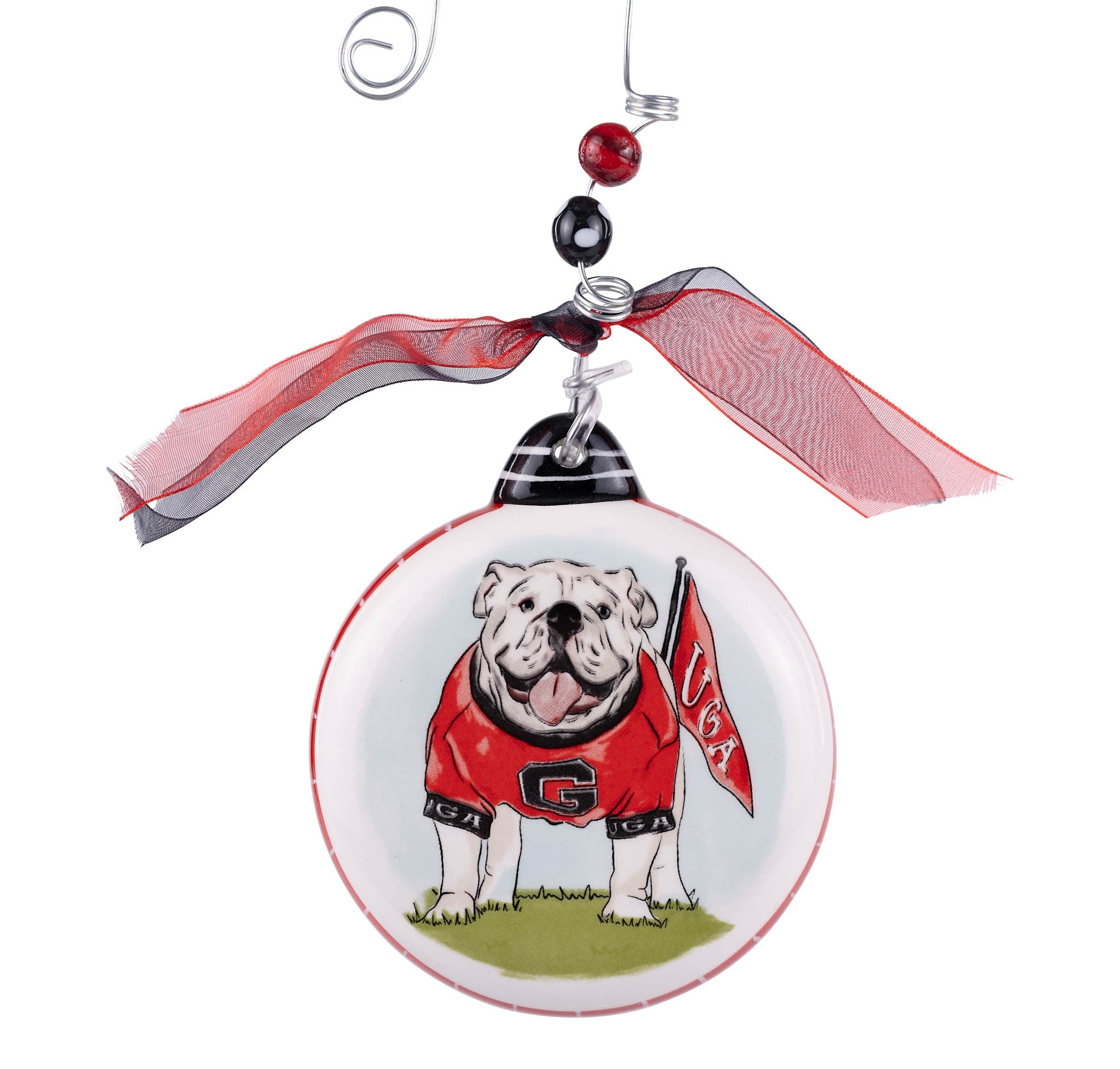 Georgia Mascot Puff Ornament