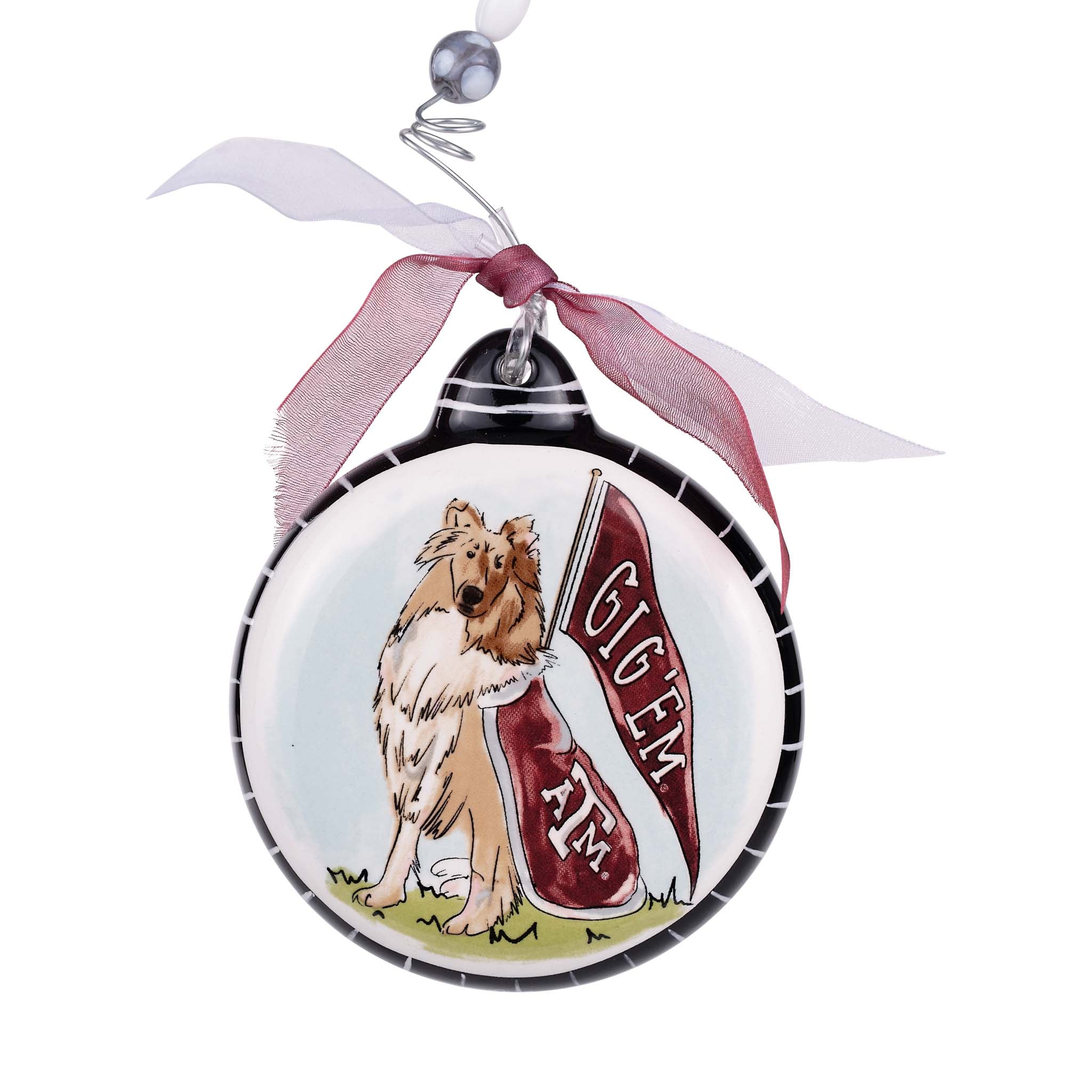 Texas A & M Mascot Puff Ornament