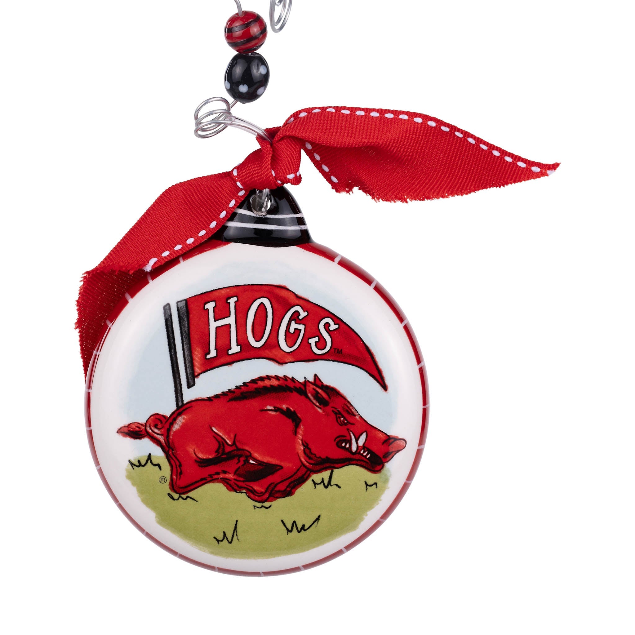 Arkansas Mascot Puff Ornament