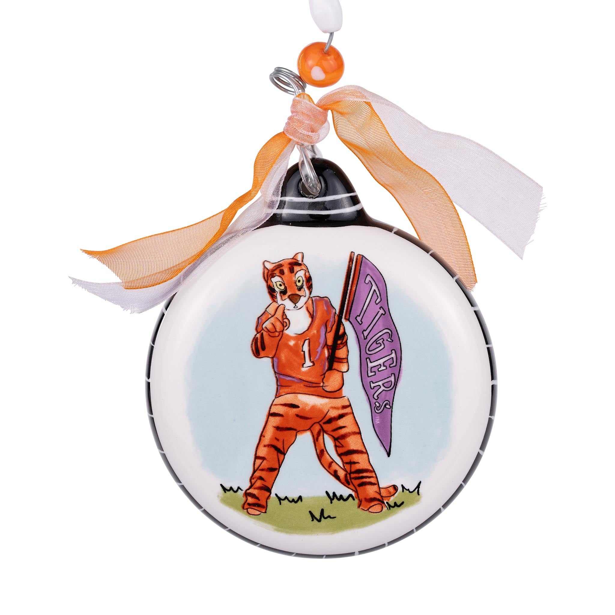 Clemson Mascot Puff Ornament