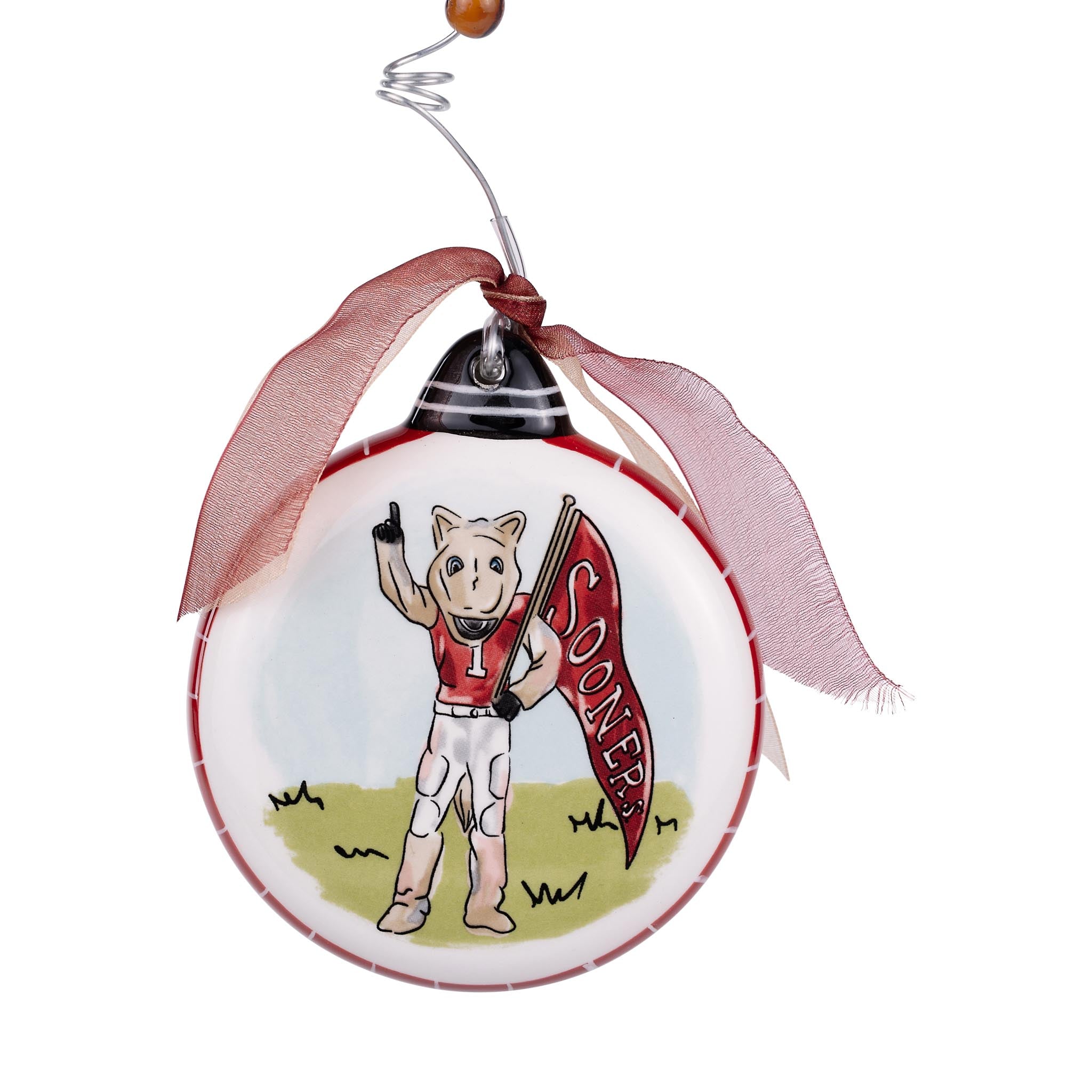 Oklahoma Mascot Puff Ornament