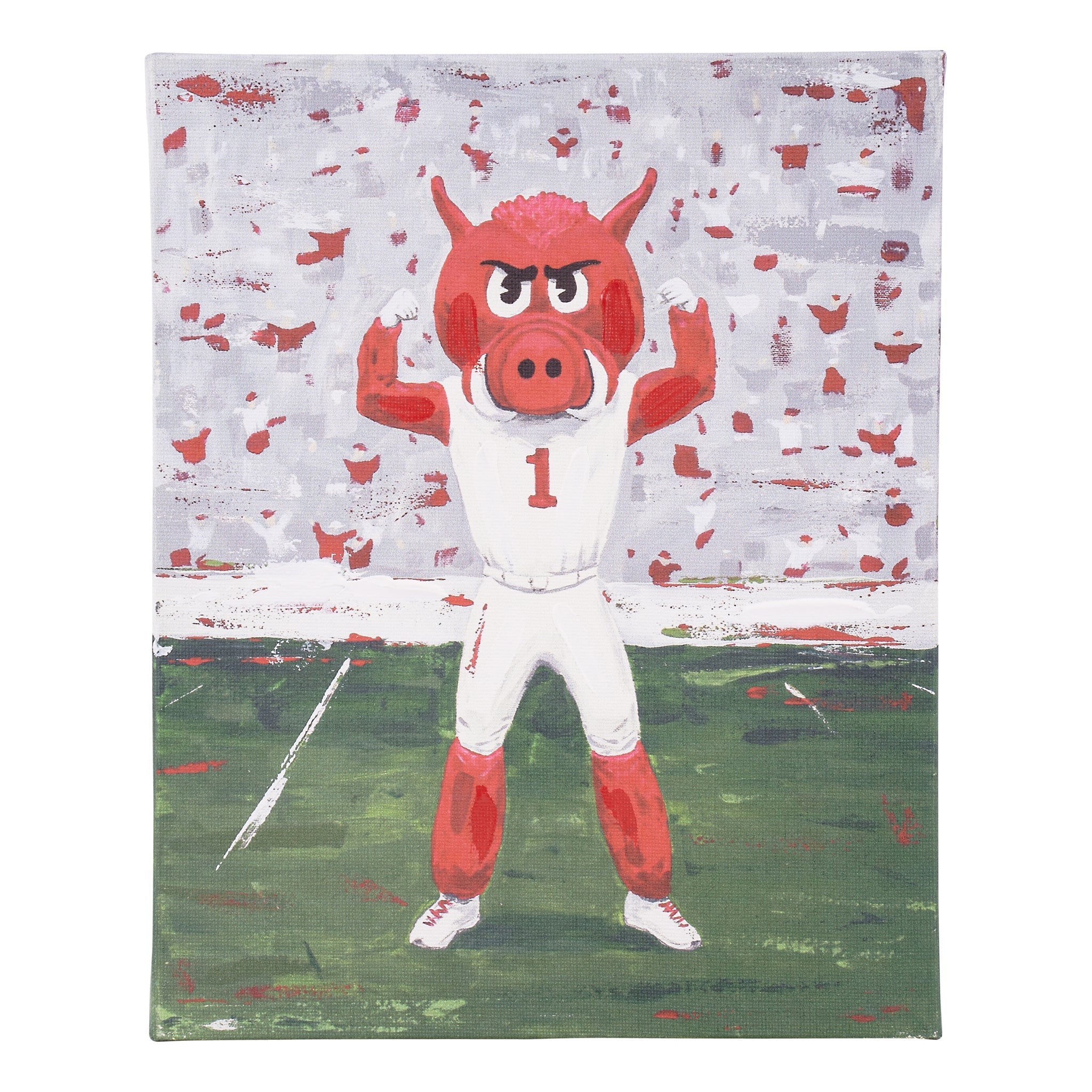 Arkansas Big Red Canvas Small