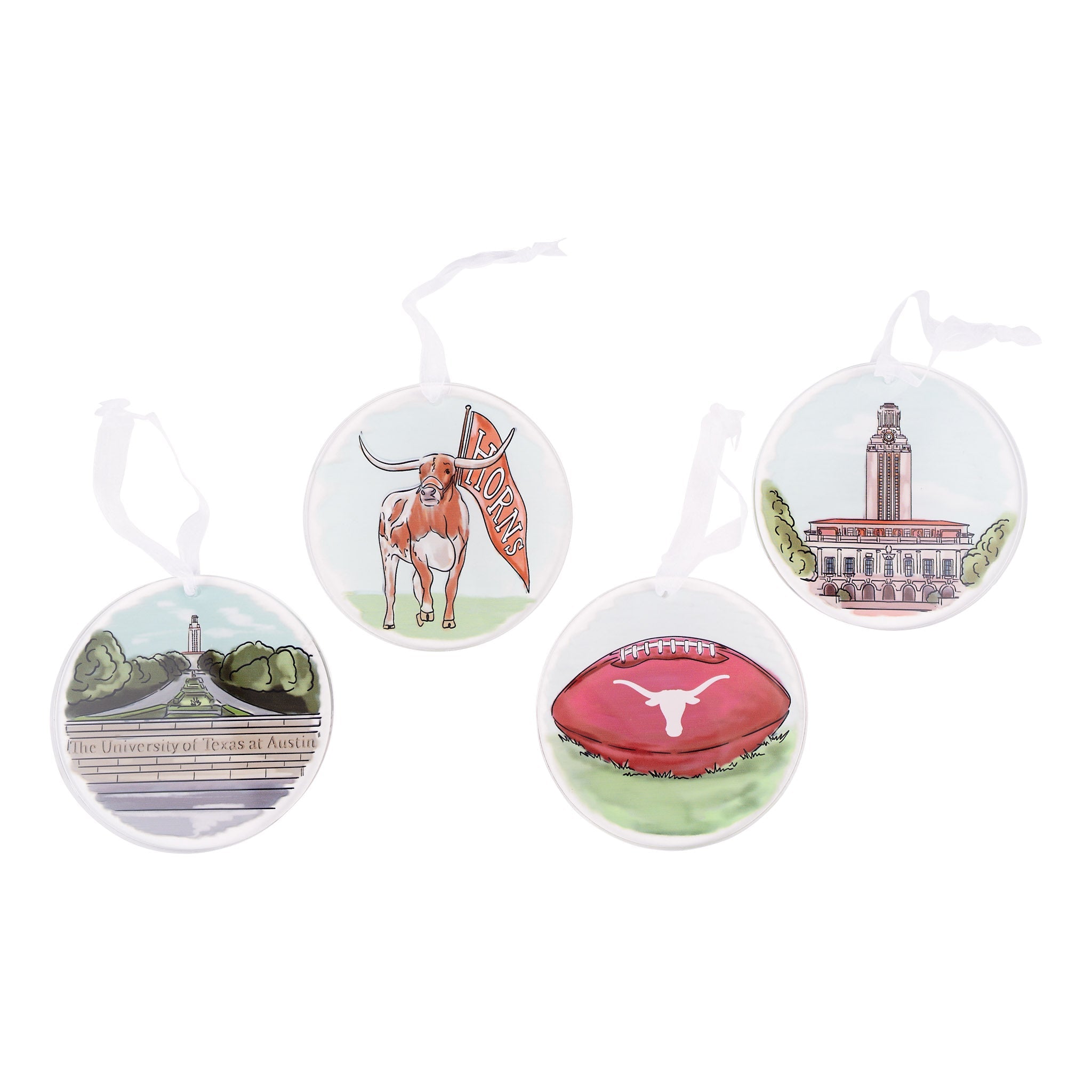 Texas Ornament Set/4