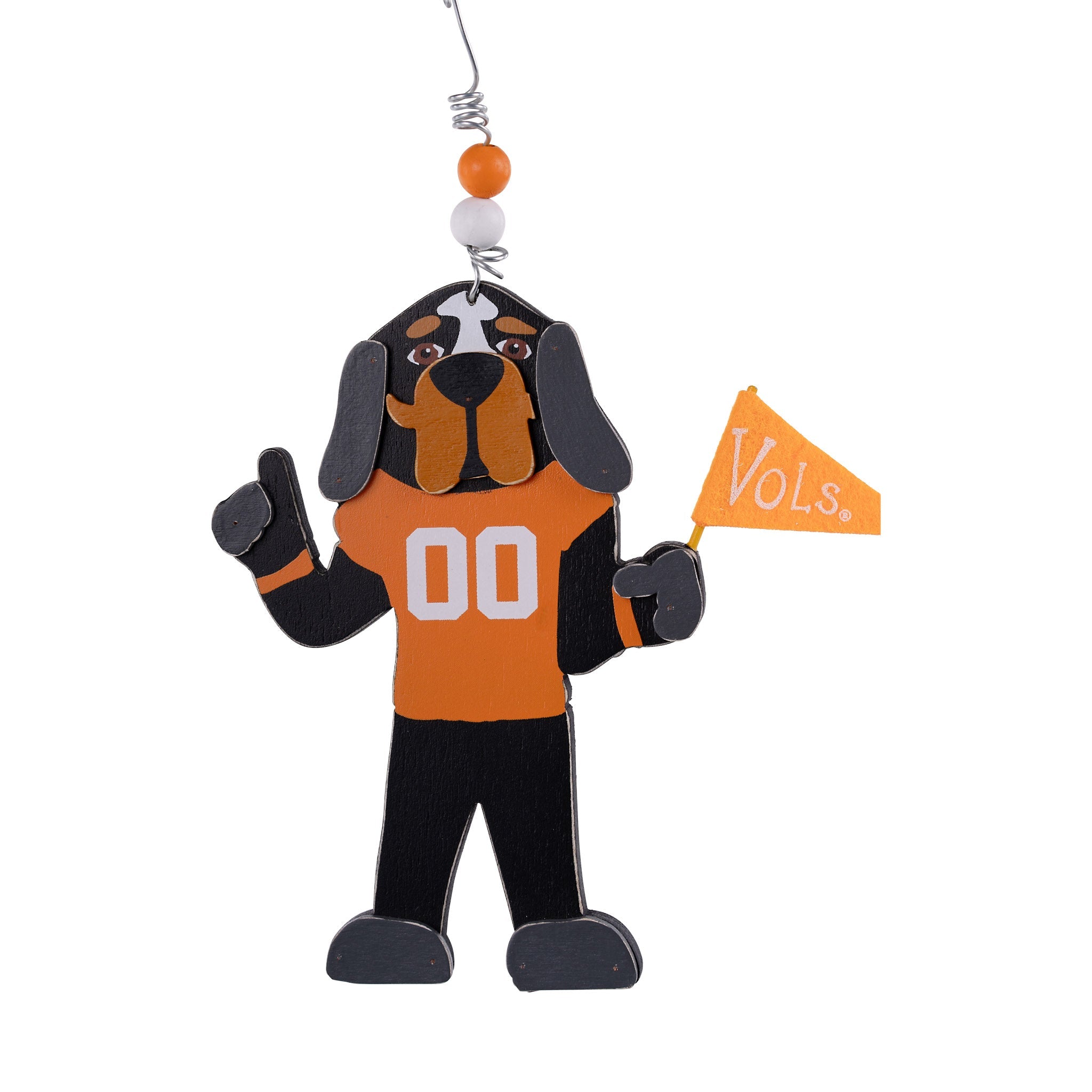 Smokey Wooden Mascot Ornament