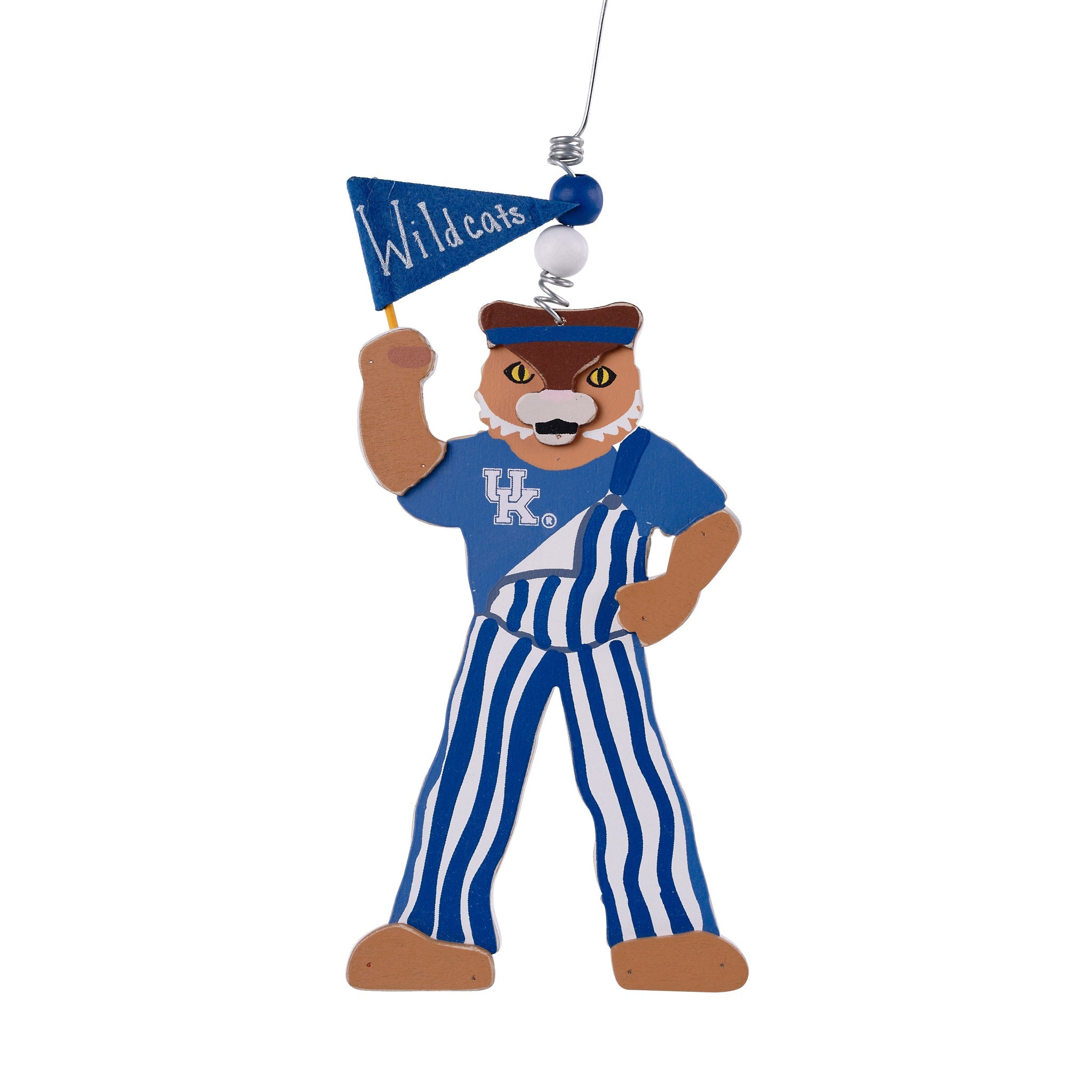 Wildcat Wooden Mascot Ornament