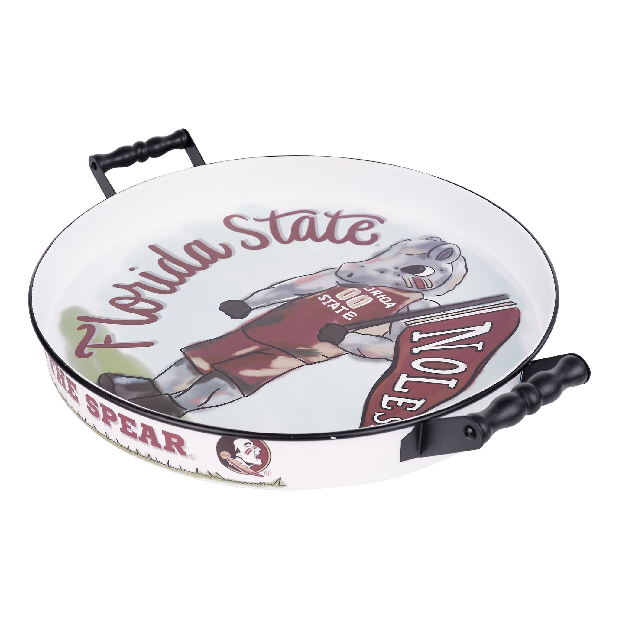 Florida State Mascot Enamel Tray