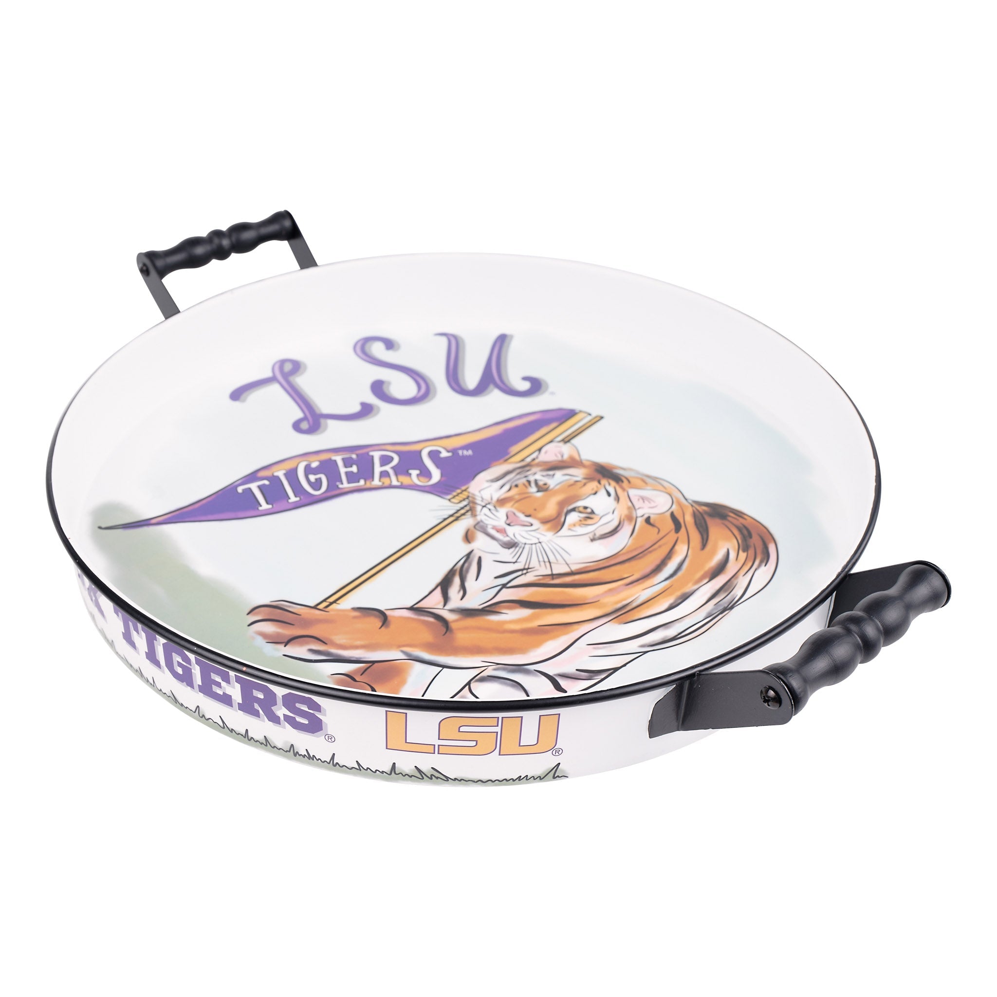 LSU Mascot Enamel Tray