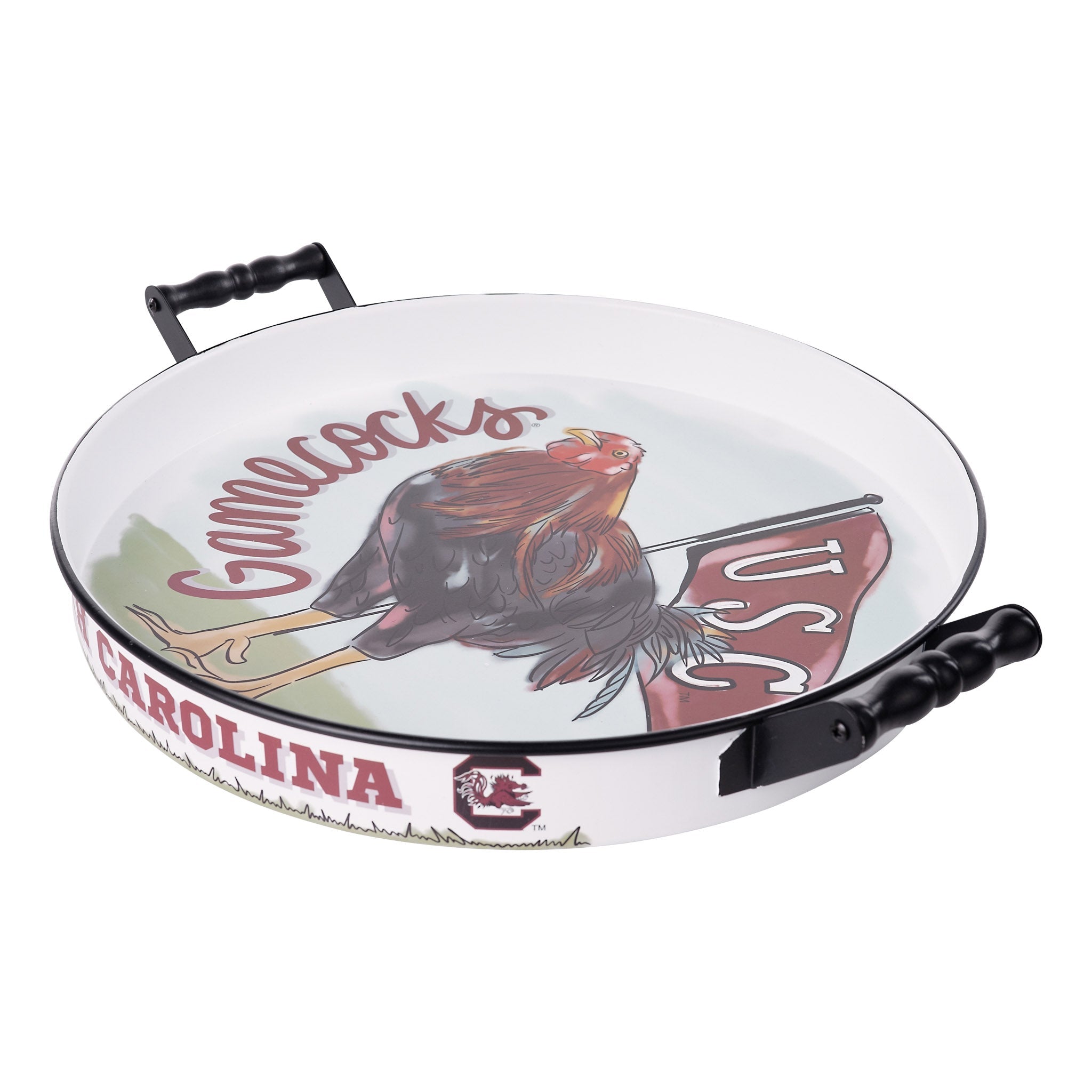 South Carolina Mascot Enamel Tray